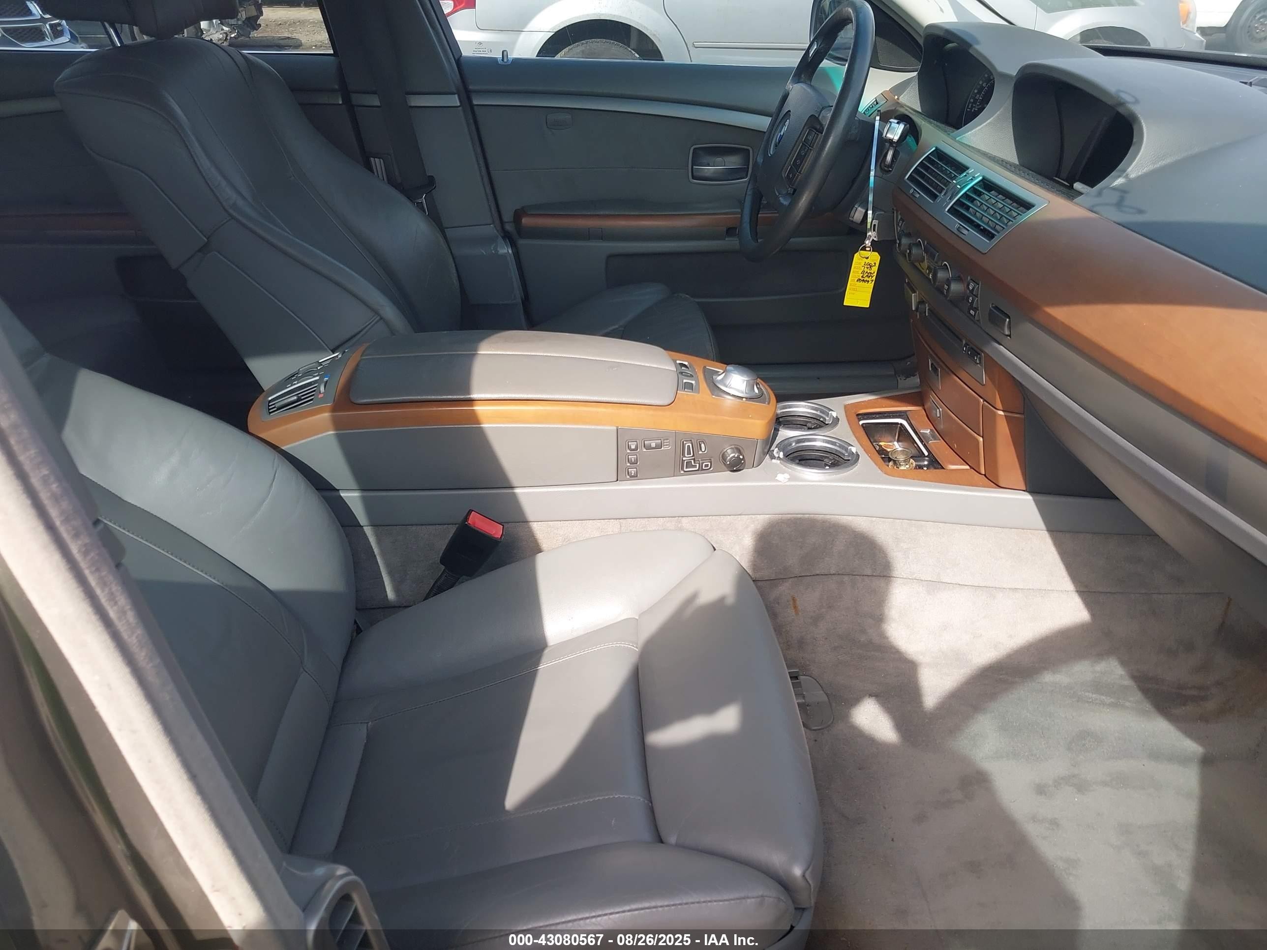 2003 Bmw 745li   Gray vin: WBAGN634X3DR09097