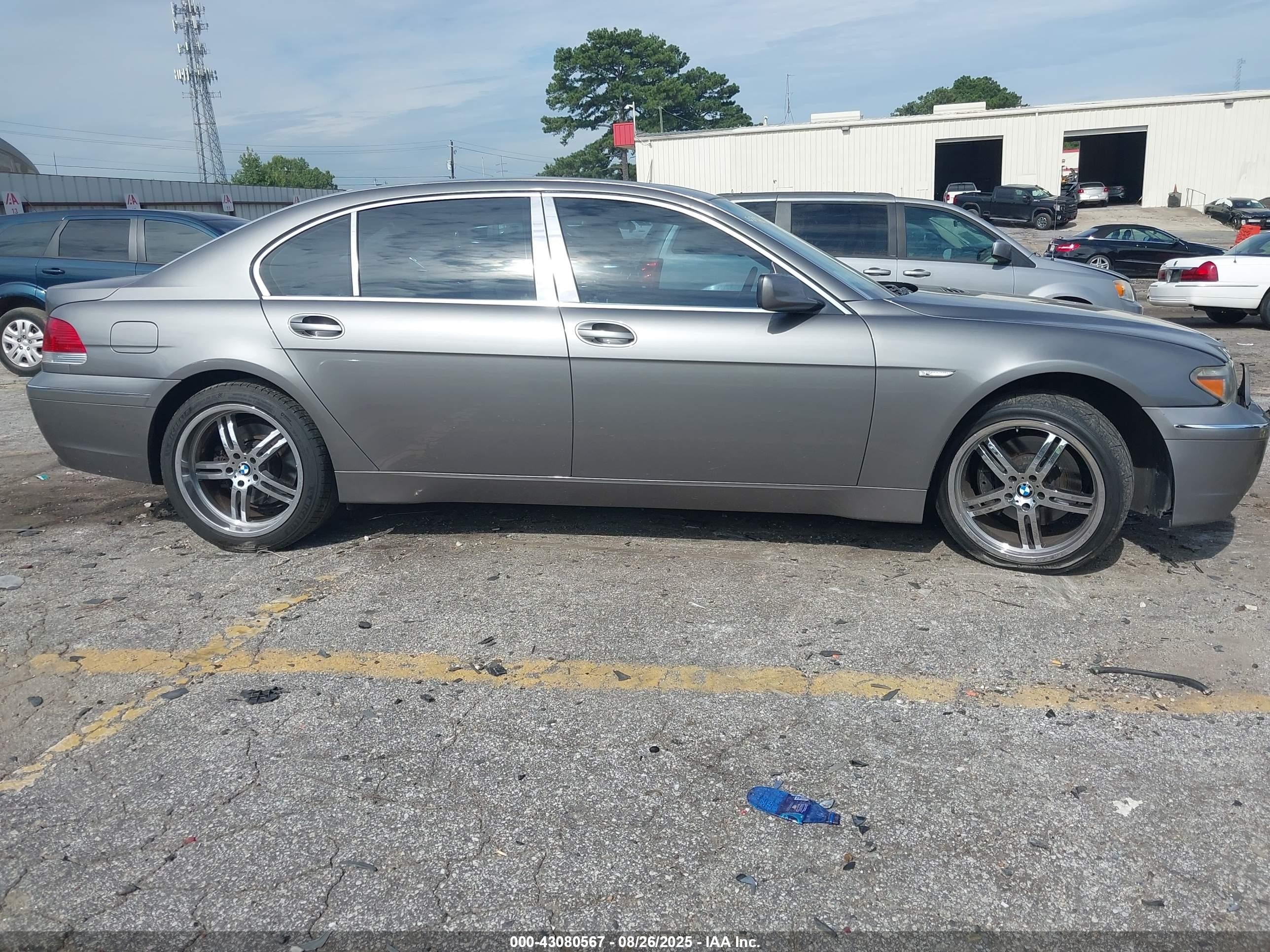 2003 Bmw 745li   Gray vin: WBAGN634X3DR09097