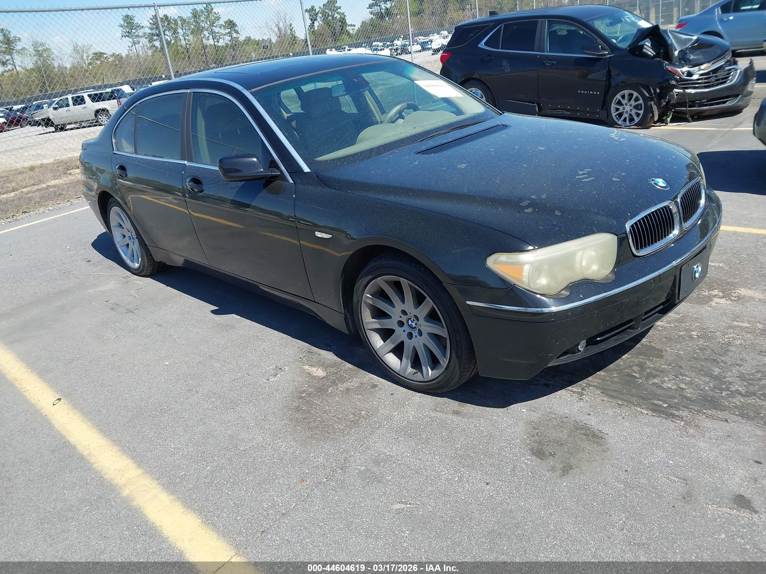 2004 Bmw 745li   Black vin: WBAGN634X4DS50682