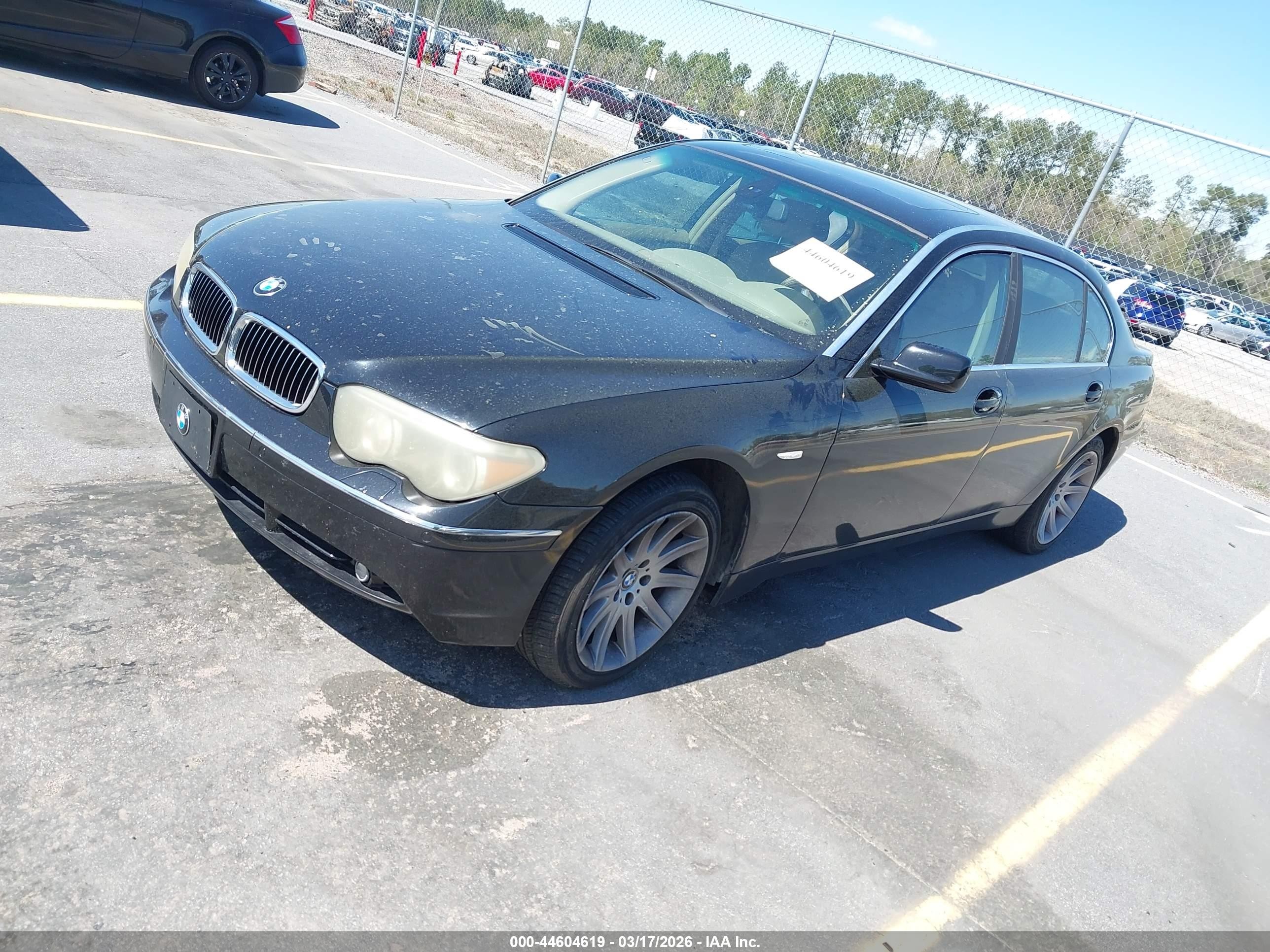 2004 Bmw 745li   Black vin: WBAGN634X4DS50682
