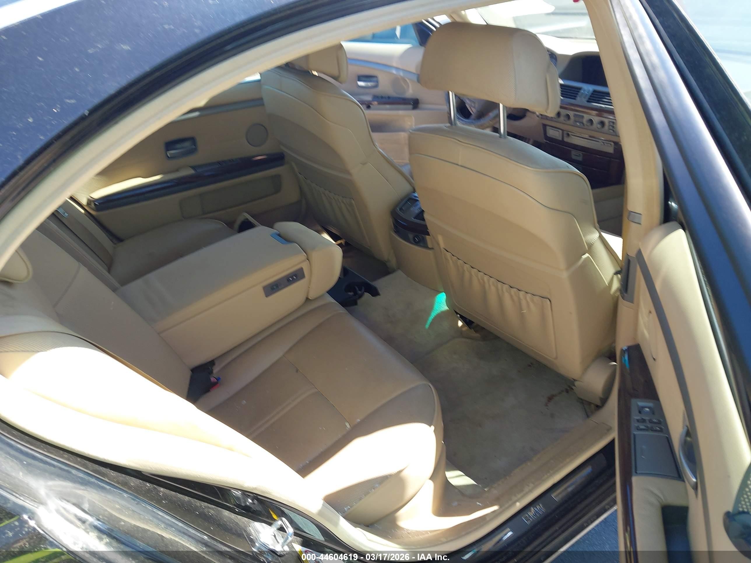 2004 Bmw 745li   Black vin: WBAGN634X4DS50682