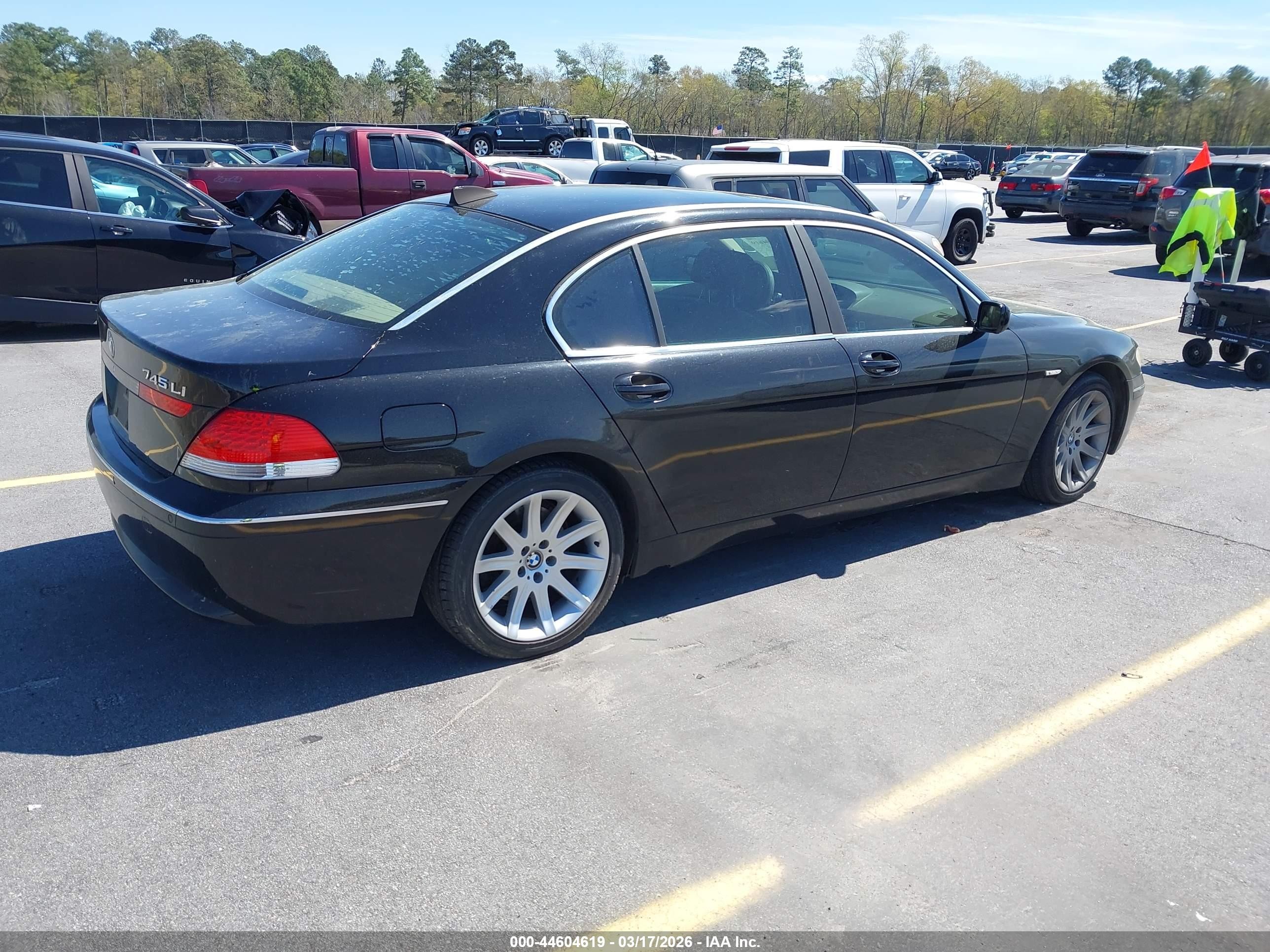 2004 Bmw 745li   Black vin: WBAGN634X4DS50682