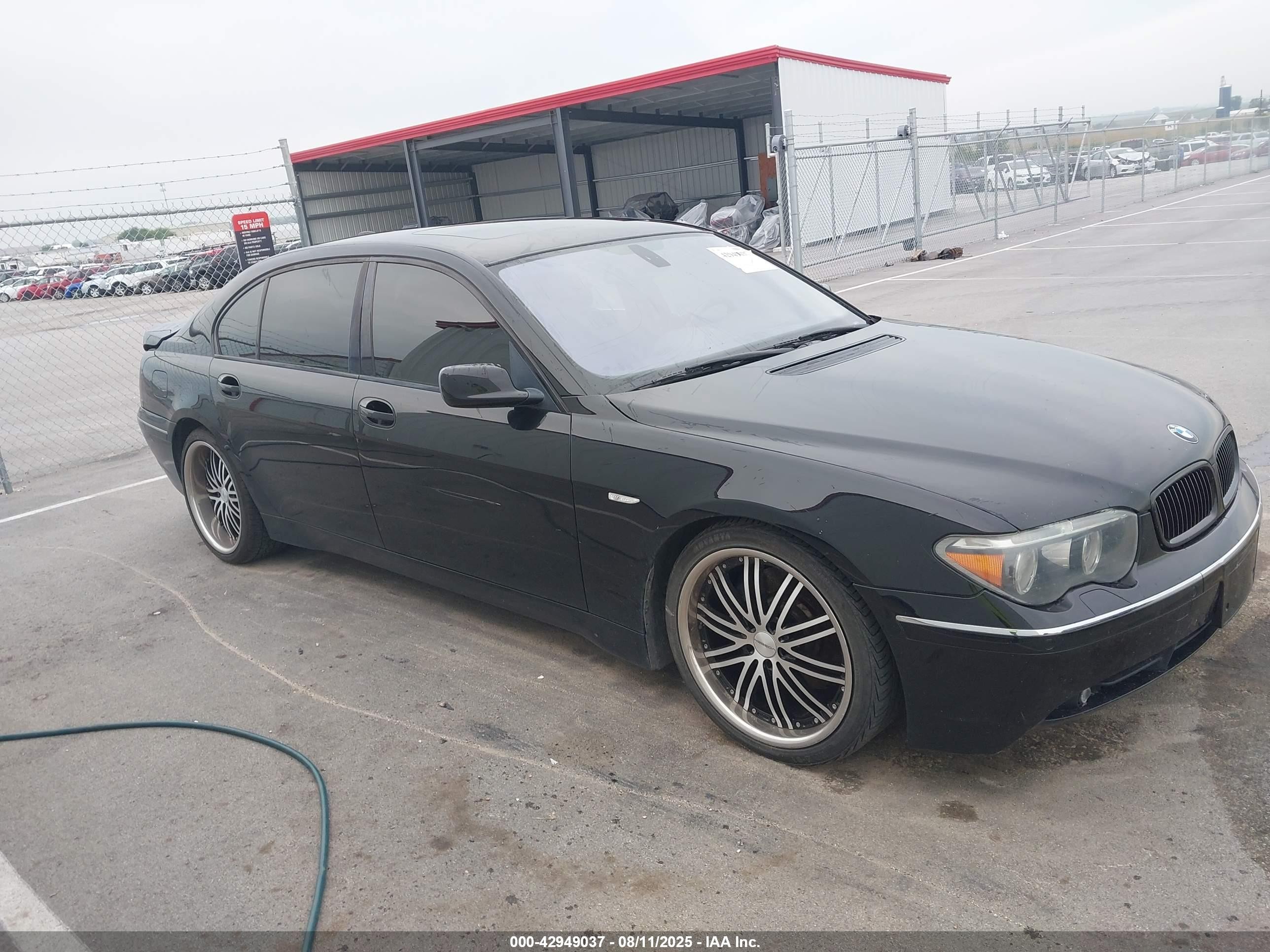 2004 Bmw 745li   Black vin: WBAGN63514DS51776
