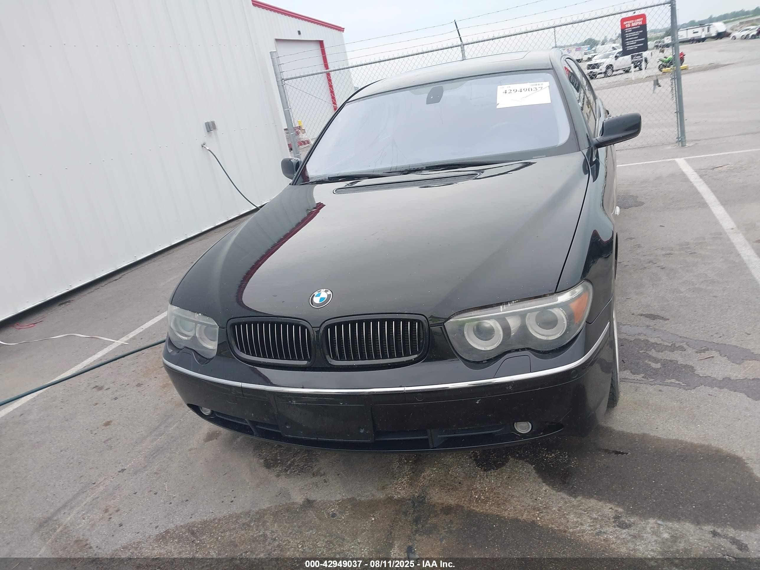 2004 Bmw 745li   Black vin: WBAGN63514DS51776