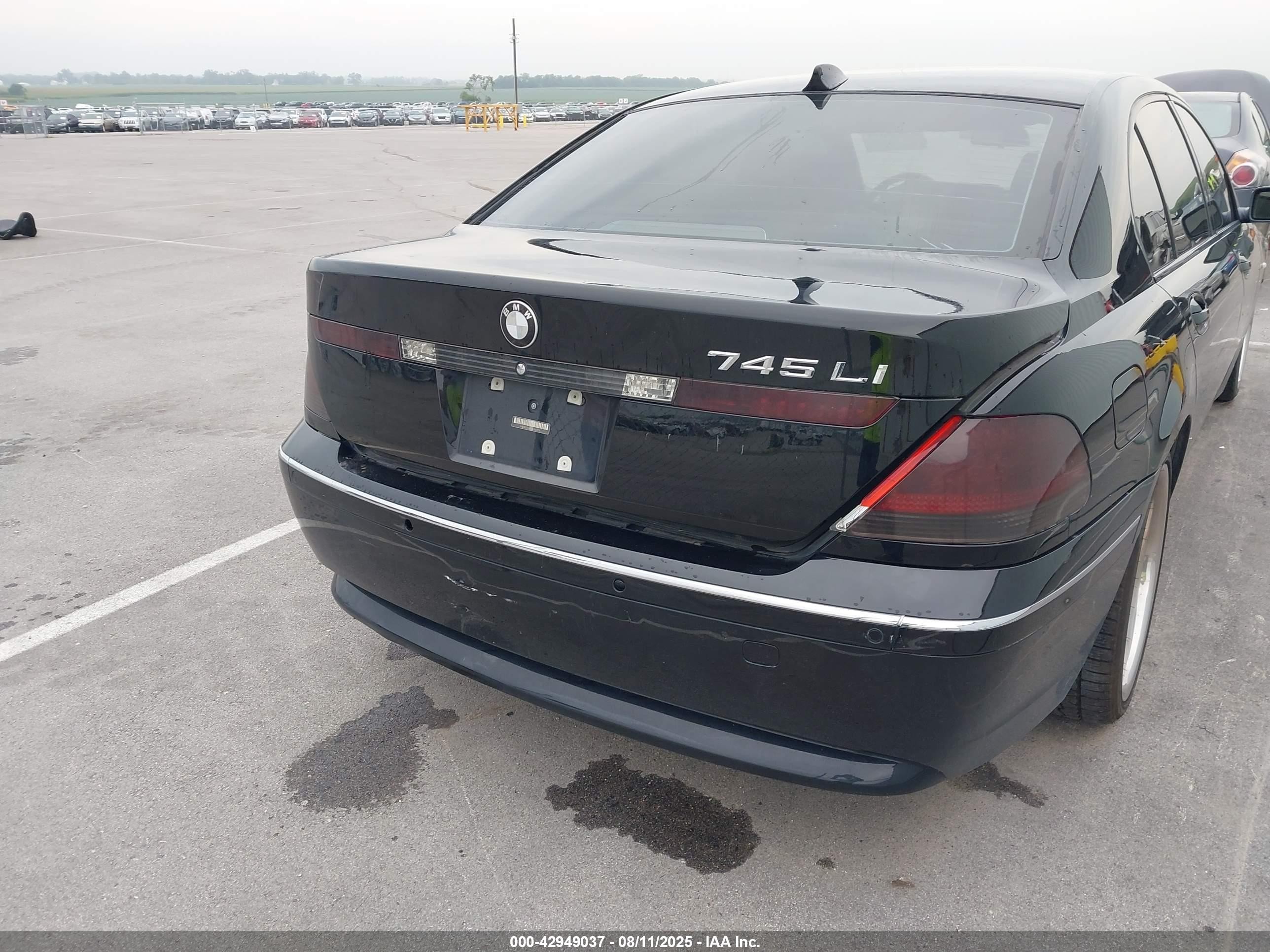 2004 Bmw 745li   Black vin: WBAGN63514DS51776