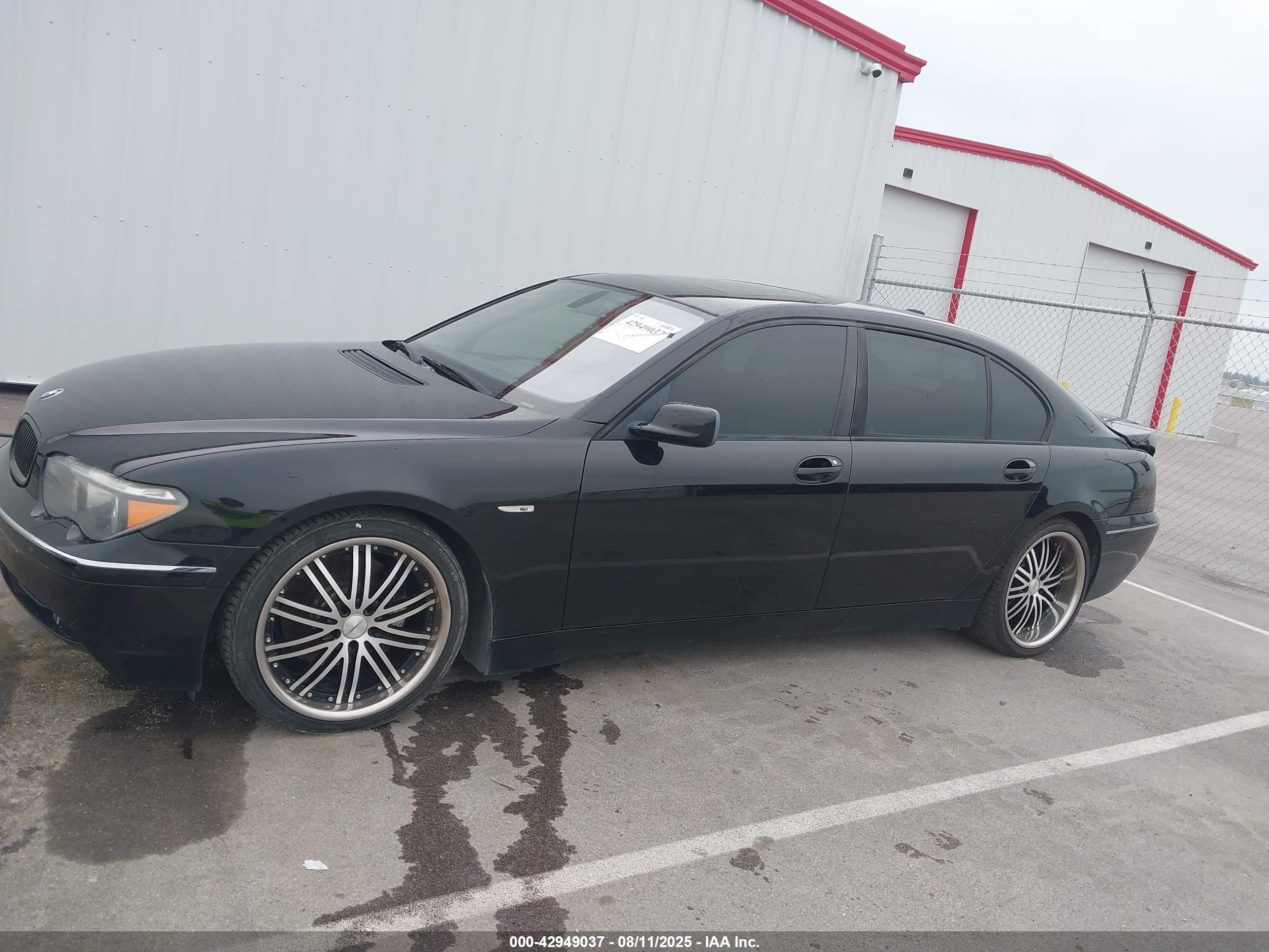 2004 Bmw 745li   Black vin: WBAGN63514DS51776