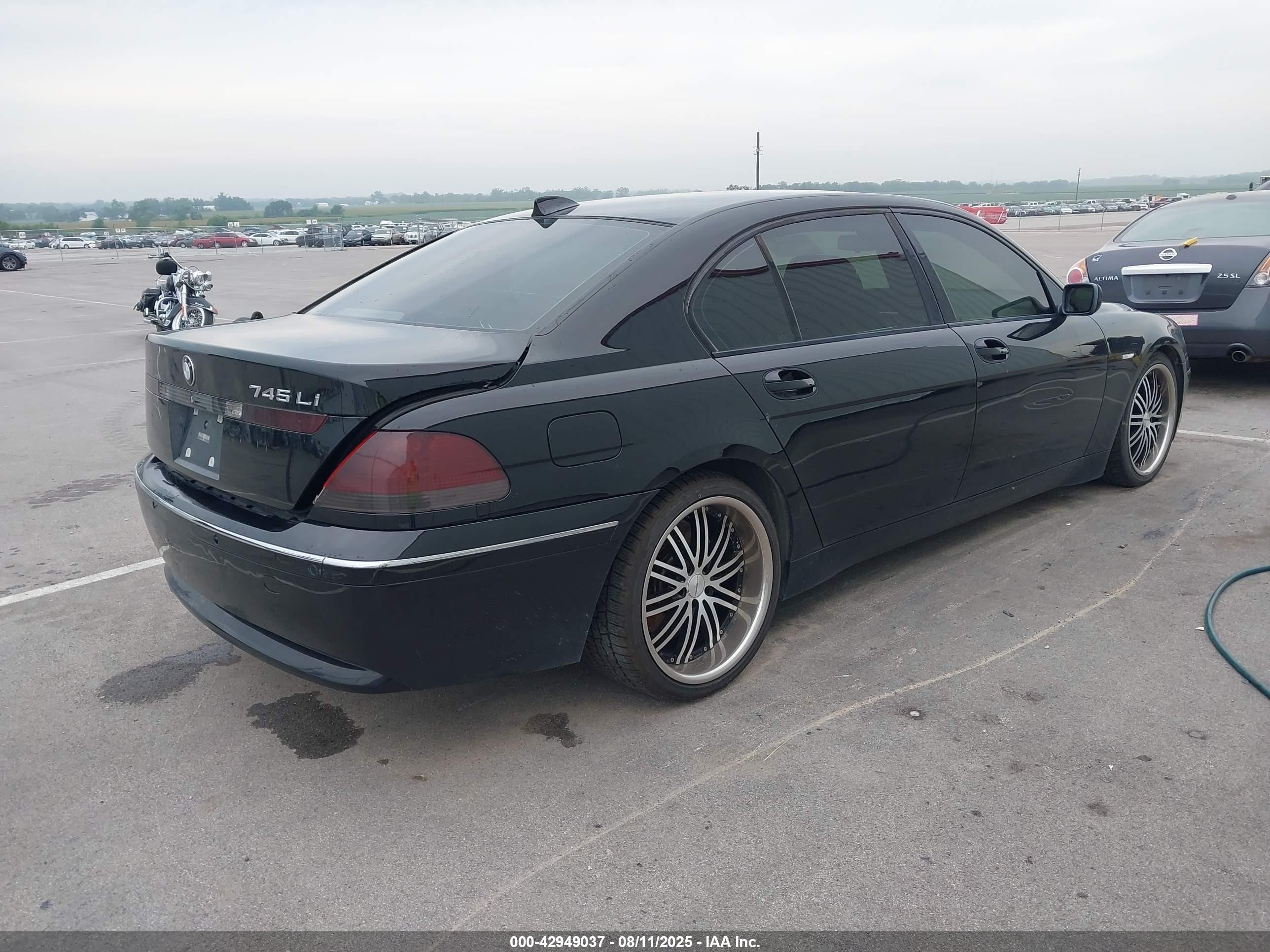 2004 Bmw 745li   Black vin: WBAGN63514DS51776