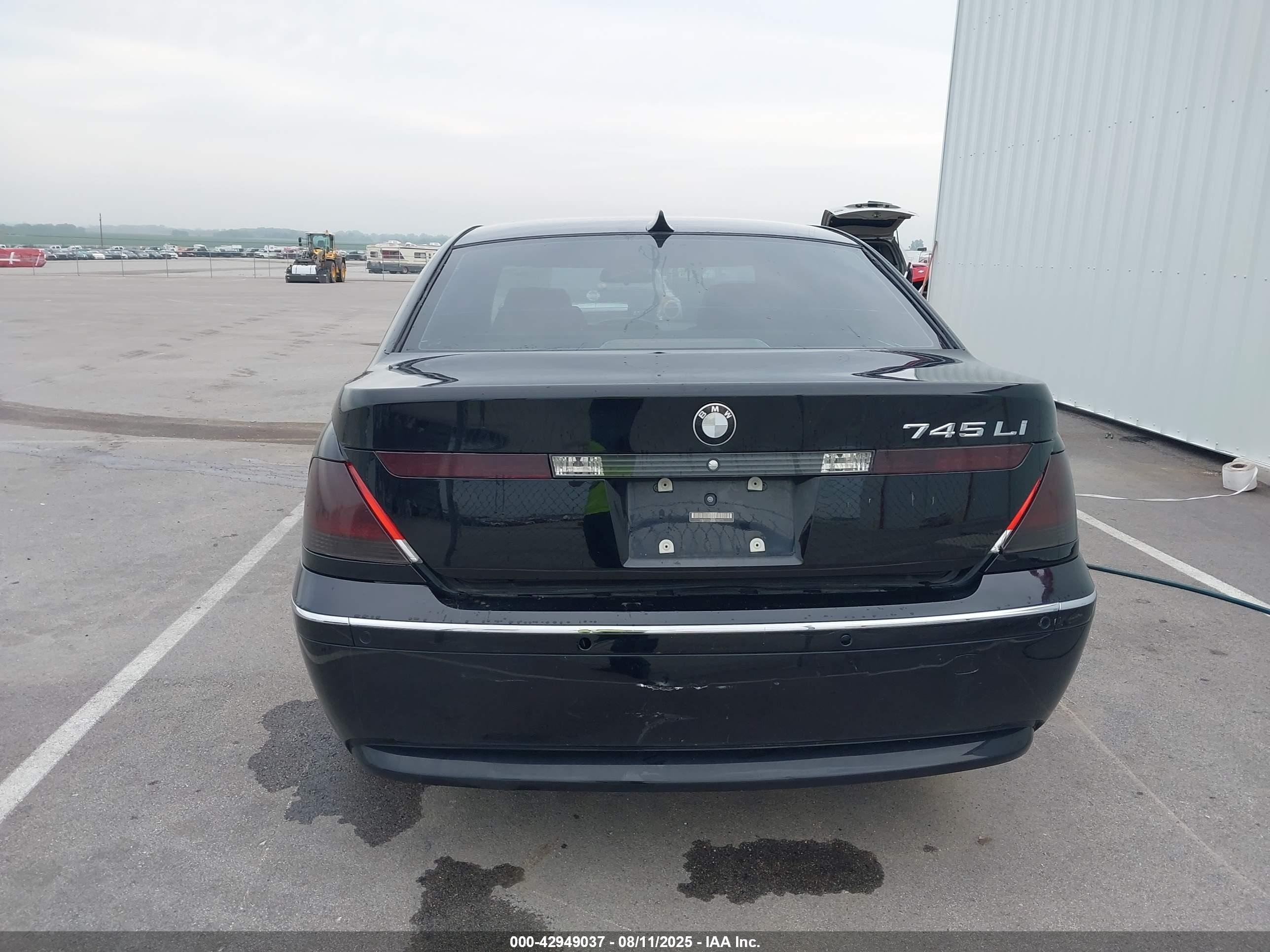 2004 Bmw 745li   Black vin: WBAGN63514DS51776