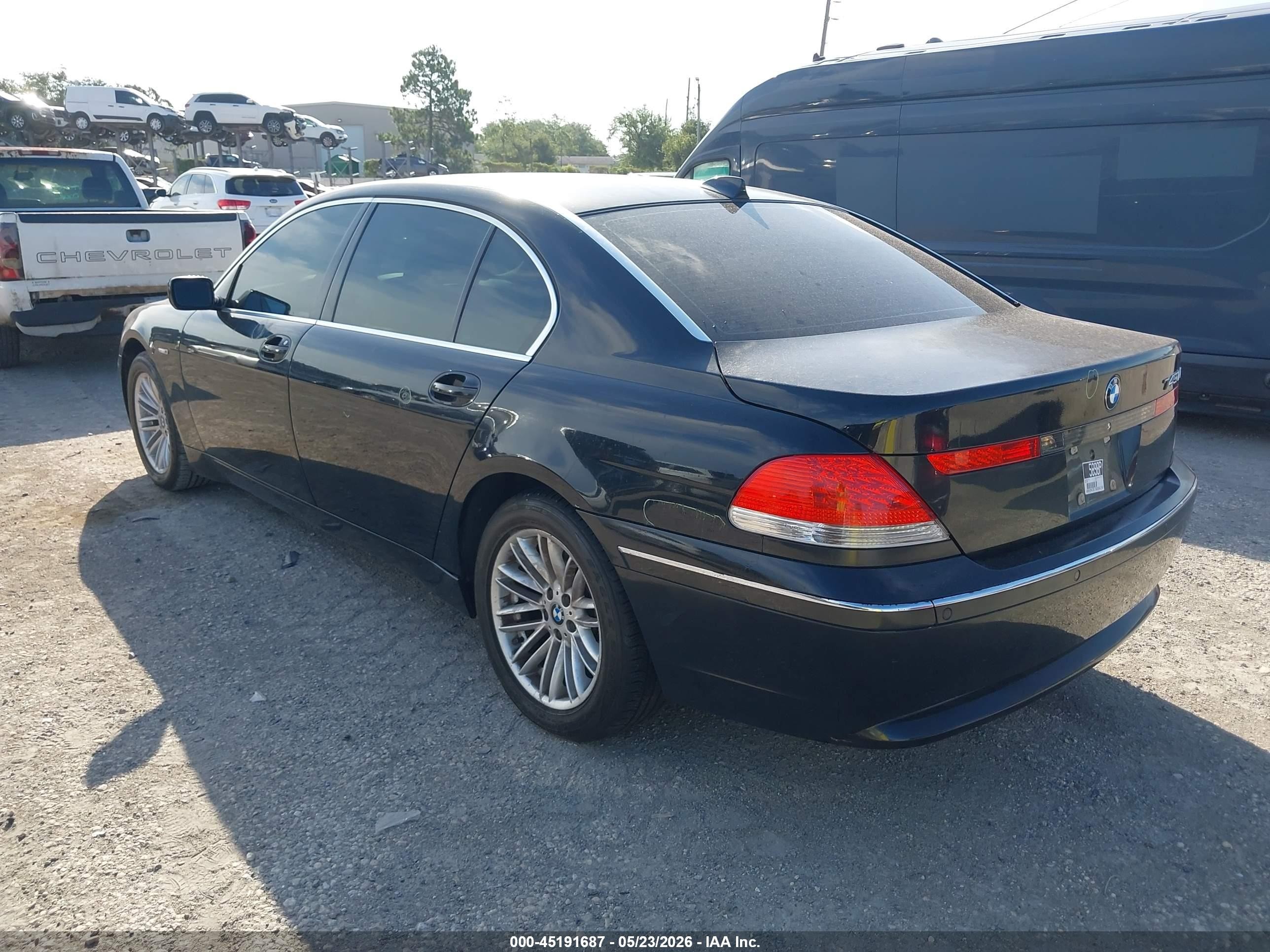 2005 Bmw 745li   Black vin: WBAGN63515DS56218