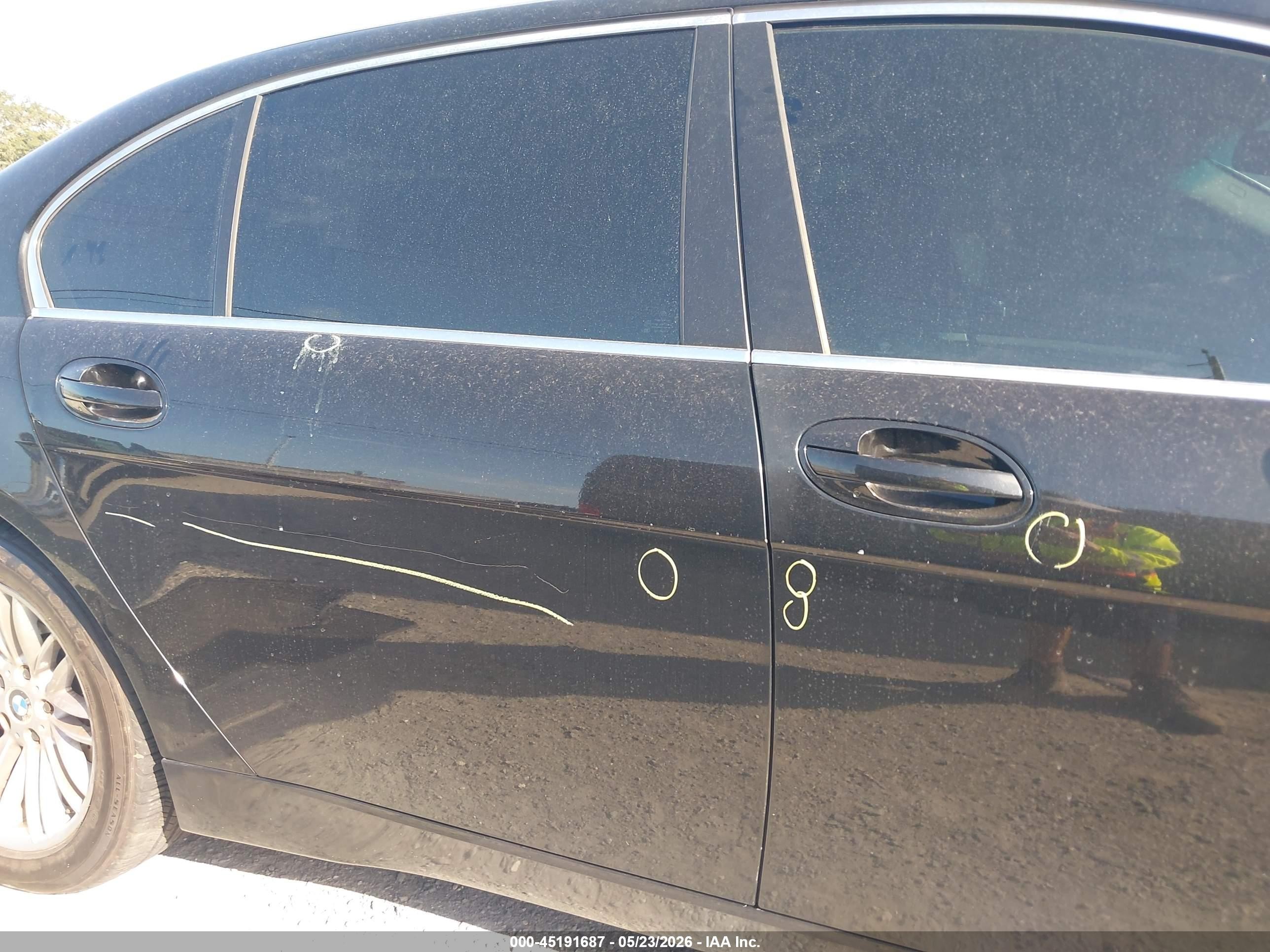 2005 Bmw 745li   Black vin: WBAGN63515DS56218