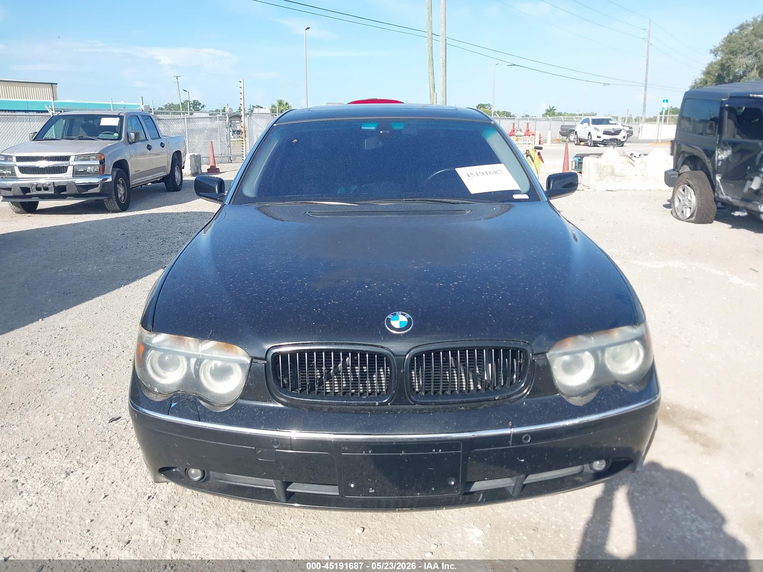 2005 Bmw 745li   Black vin: WBAGN63515DS56218
