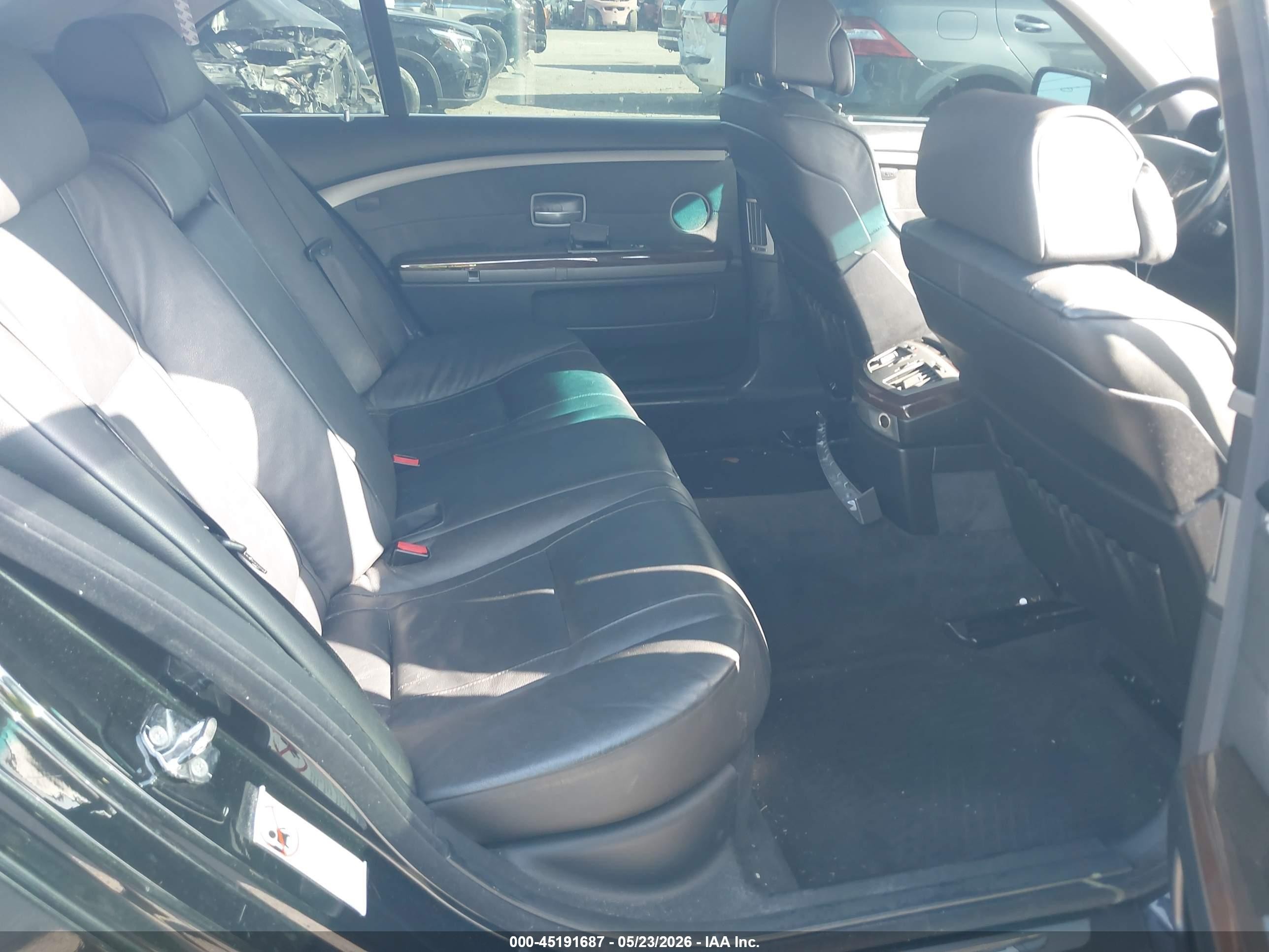 2005 Bmw 745li   Black vin: WBAGN63515DS56218