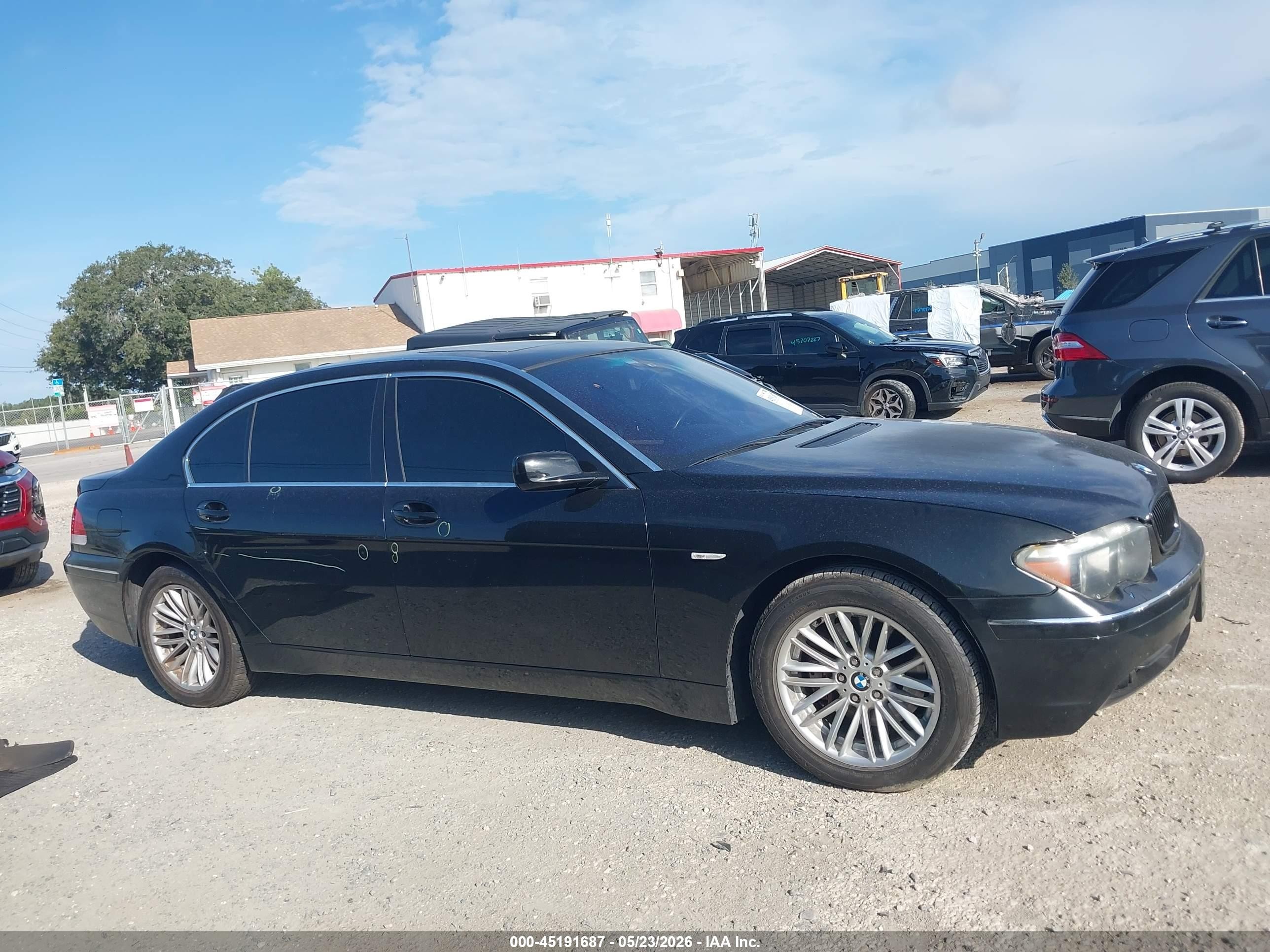 2005 Bmw 745li   Black vin: WBAGN63515DS56218
