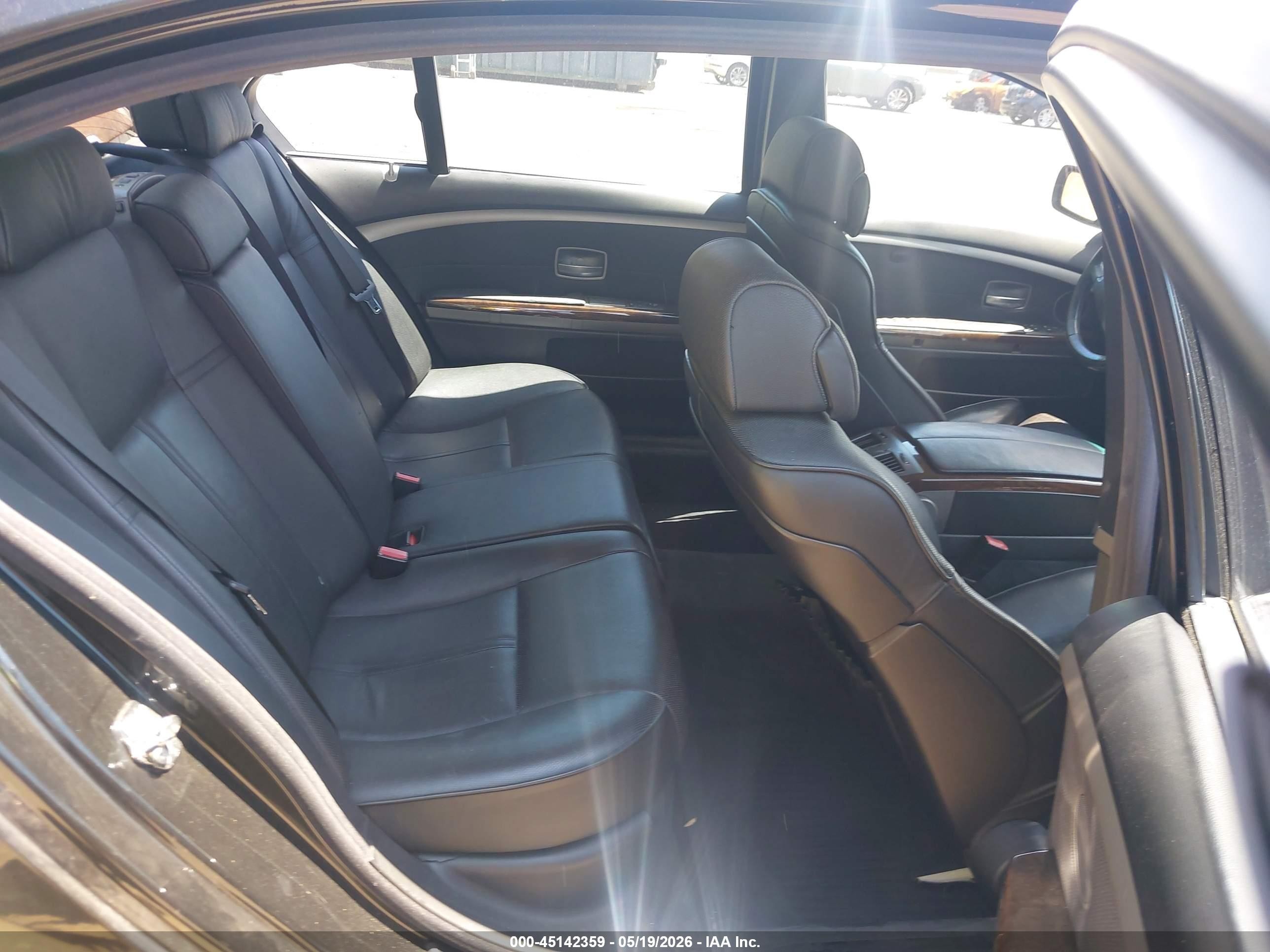 2005 Bmw 745li Black vin: WBAGN63515DS56834