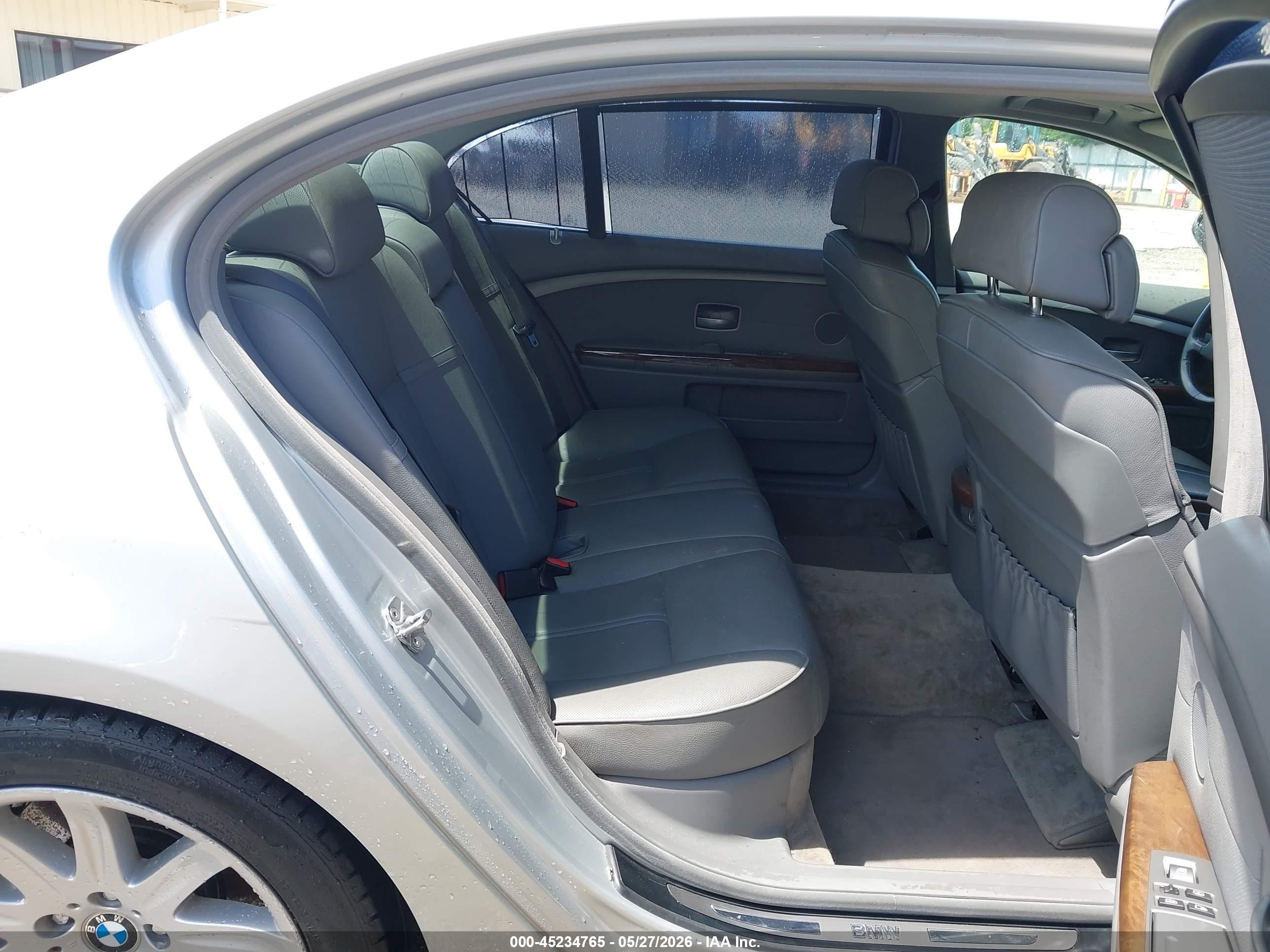 2005 Bmw 745li   Серый vin: WBAGN63525DS59015