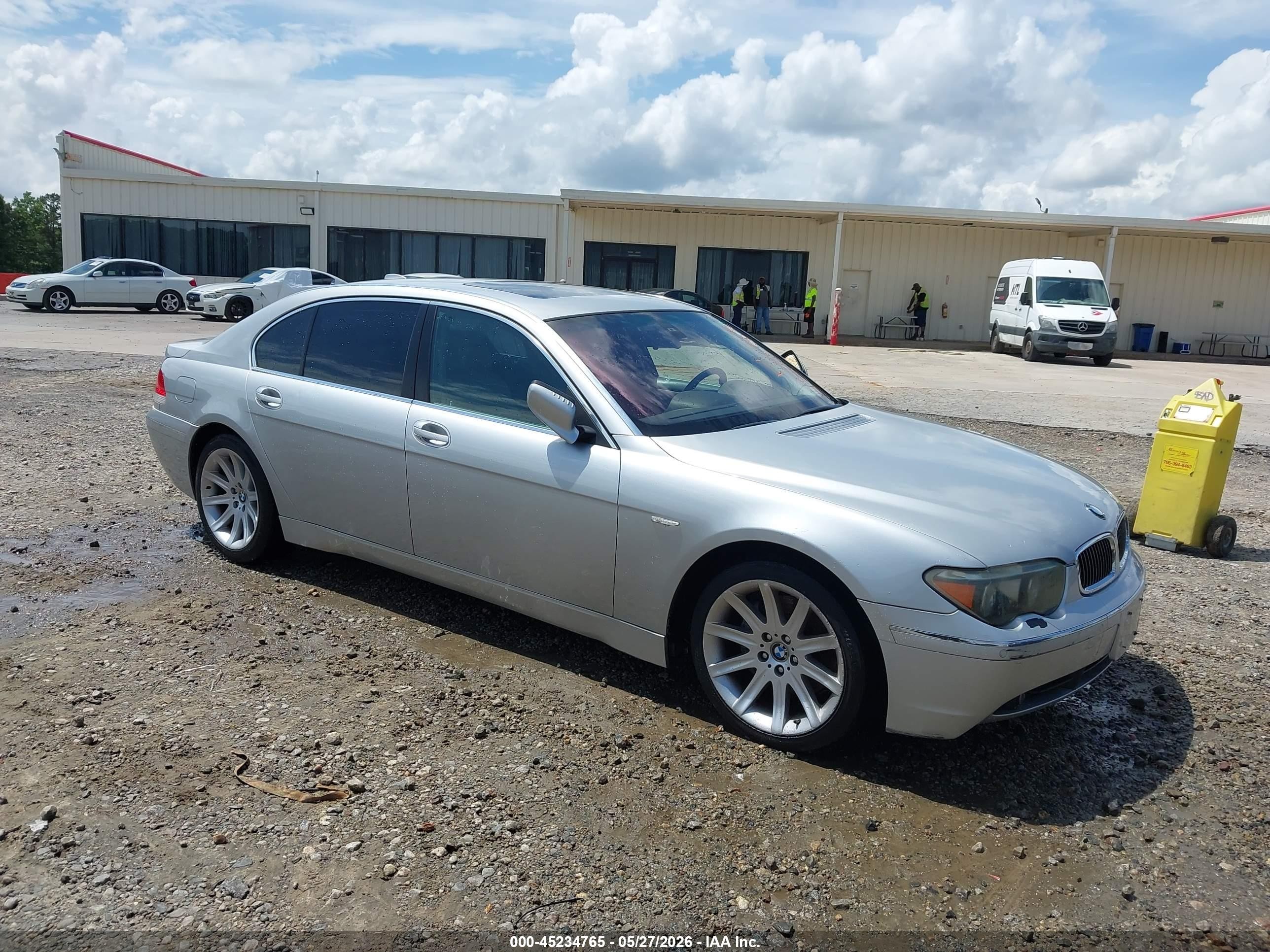 2005 Bmw 745li   Серый vin: WBAGN63525DS59015