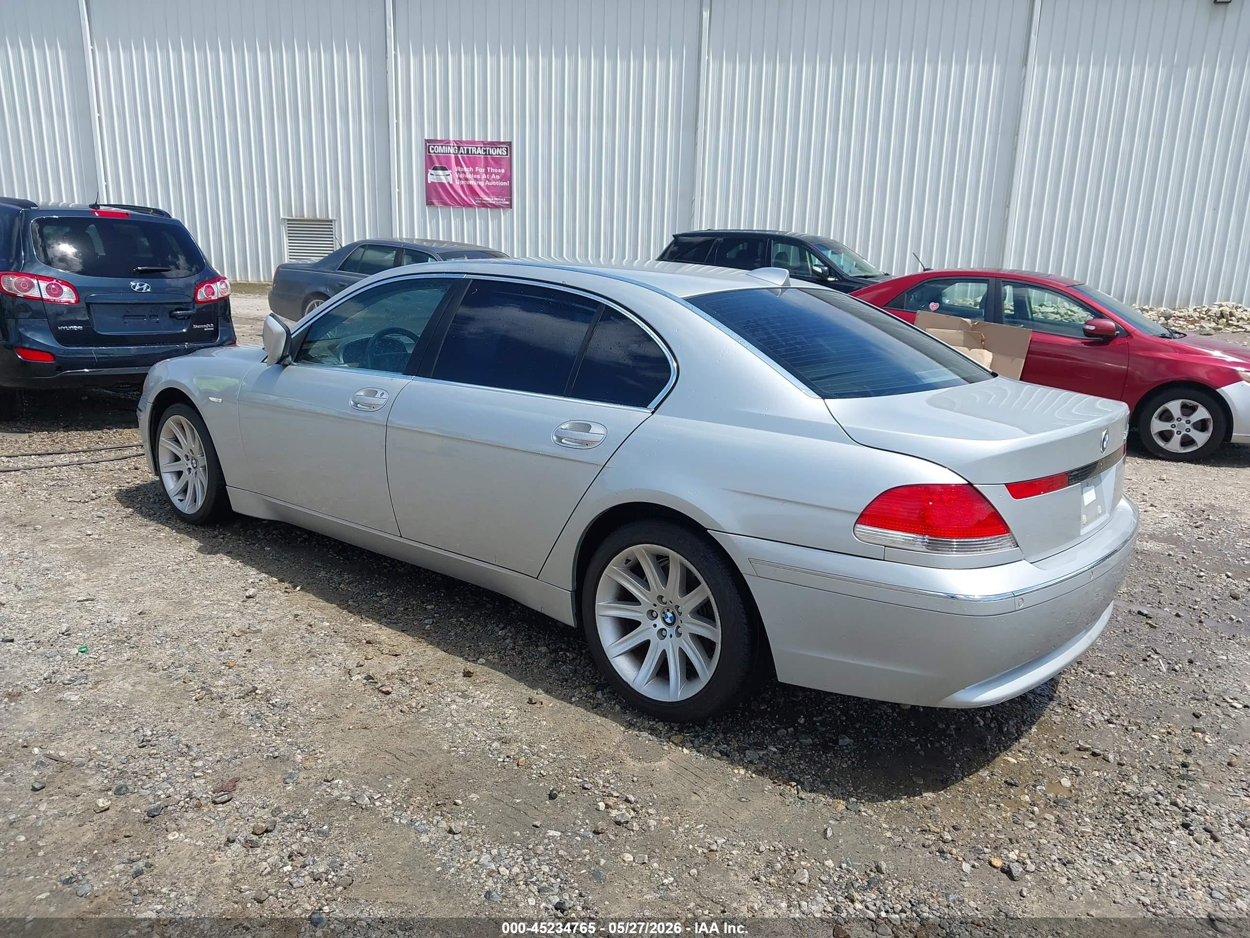 2005 Bmw 745li   Серый vin: WBAGN63525DS59015