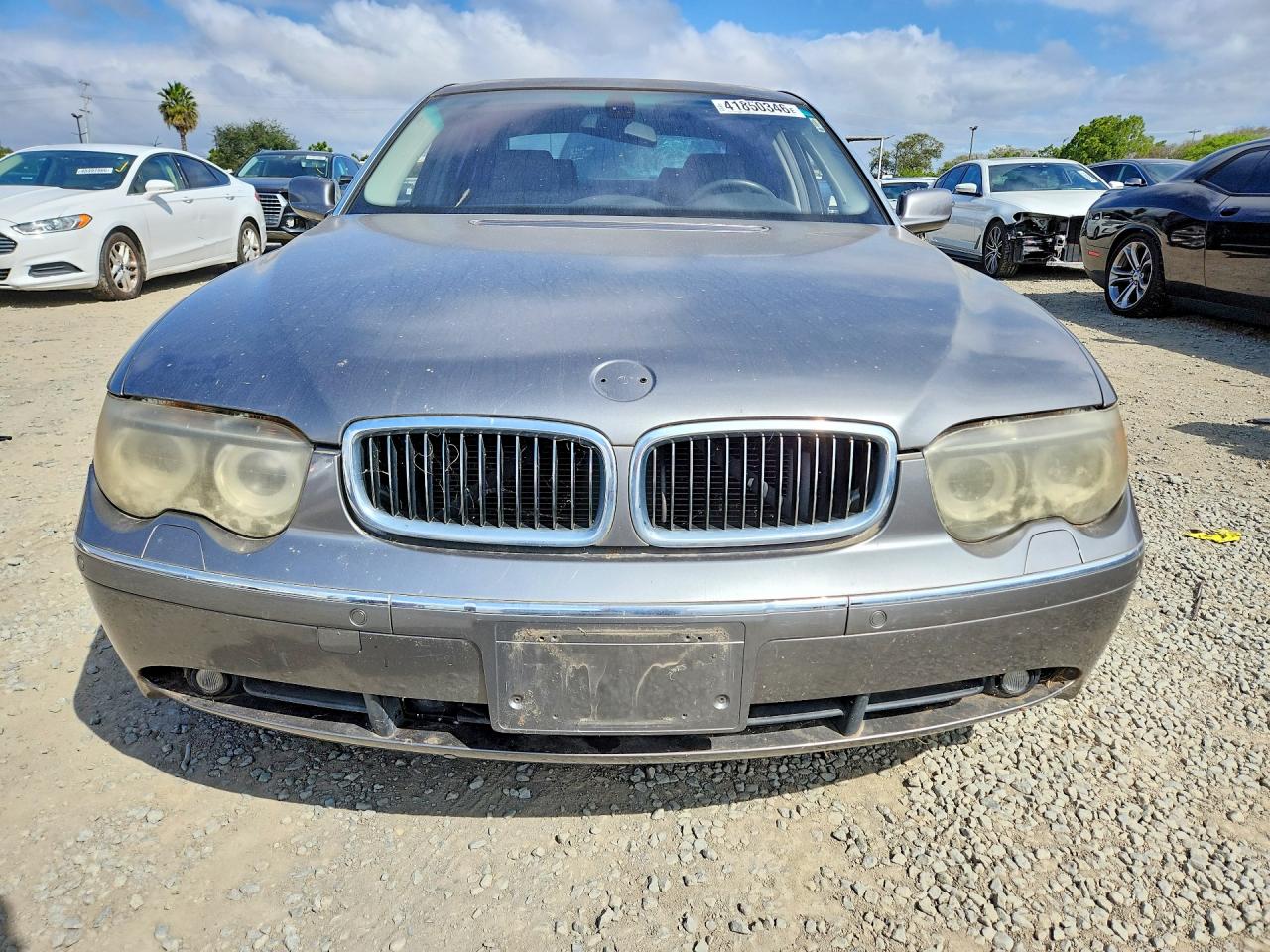 2004 Bmw 745 Li Silver vin: WBAGN63534DS54257