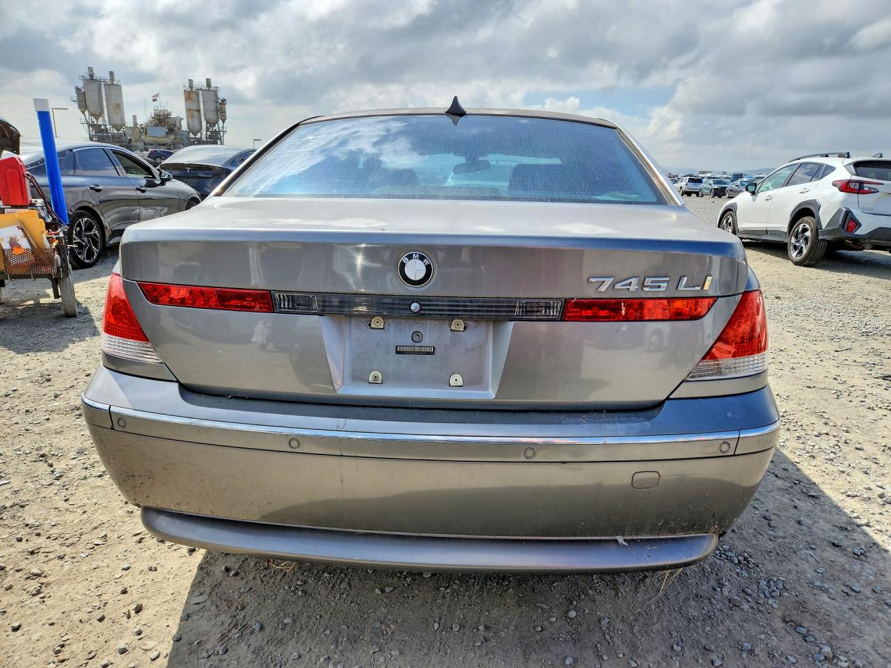 2004 Bmw 745 Li Silver vin: WBAGN63534DS54257