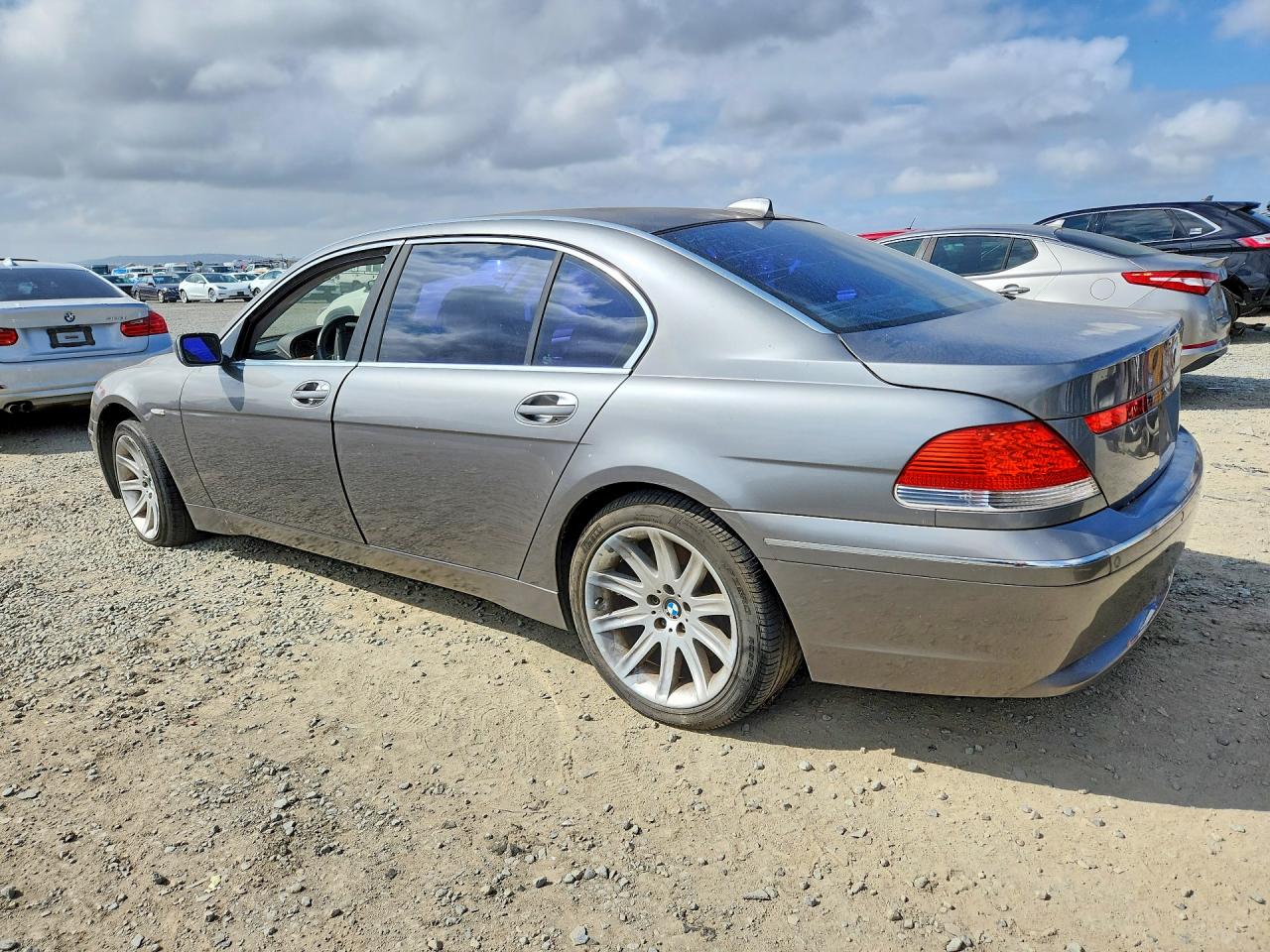 2004 Bmw 745 Li Silver vin: WBAGN63534DS54257
