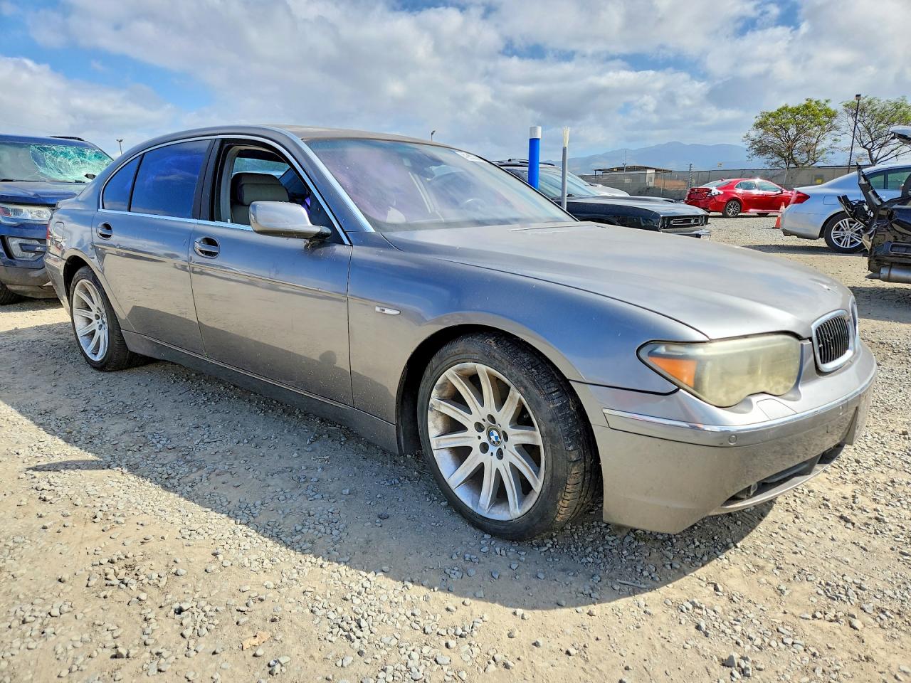 2004 Bmw 745 Li Silver vin: WBAGN63534DS54257