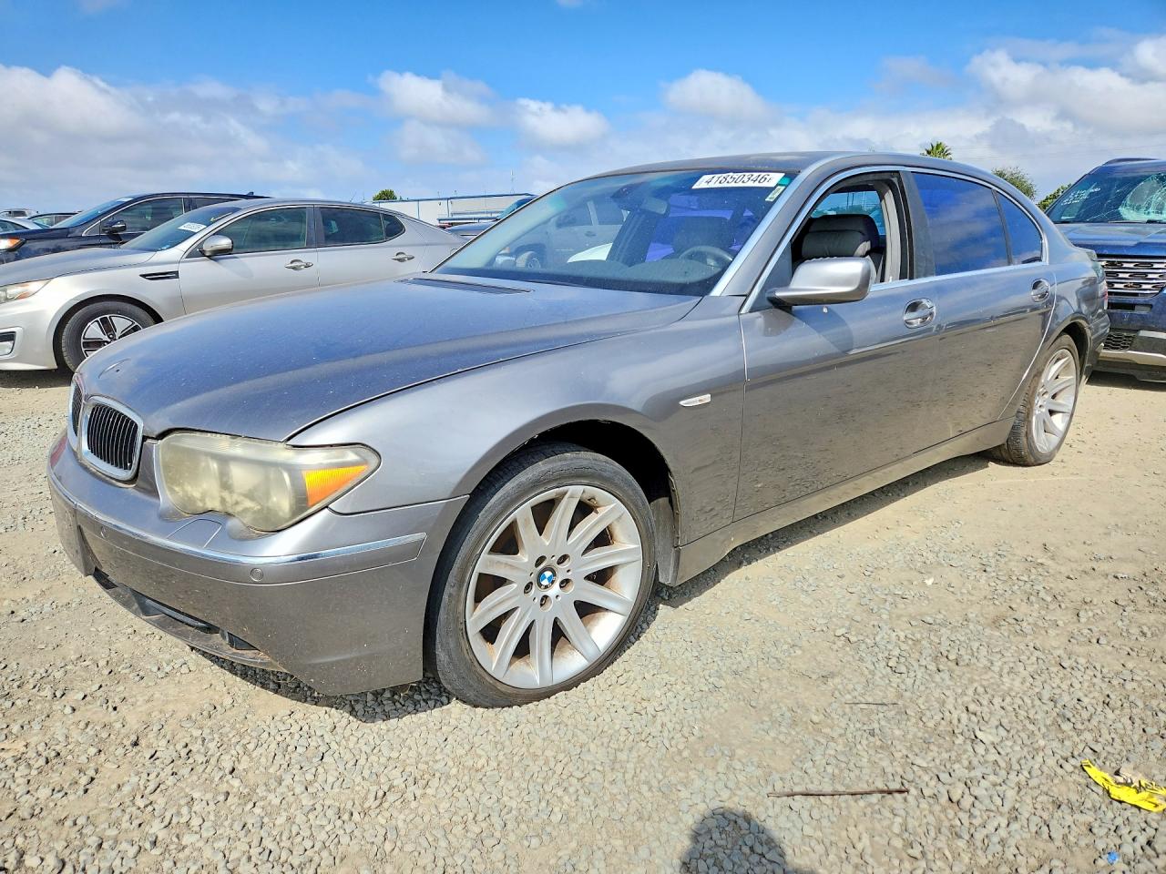 2004 Bmw 745 Li Silver vin: WBAGN63534DS54257