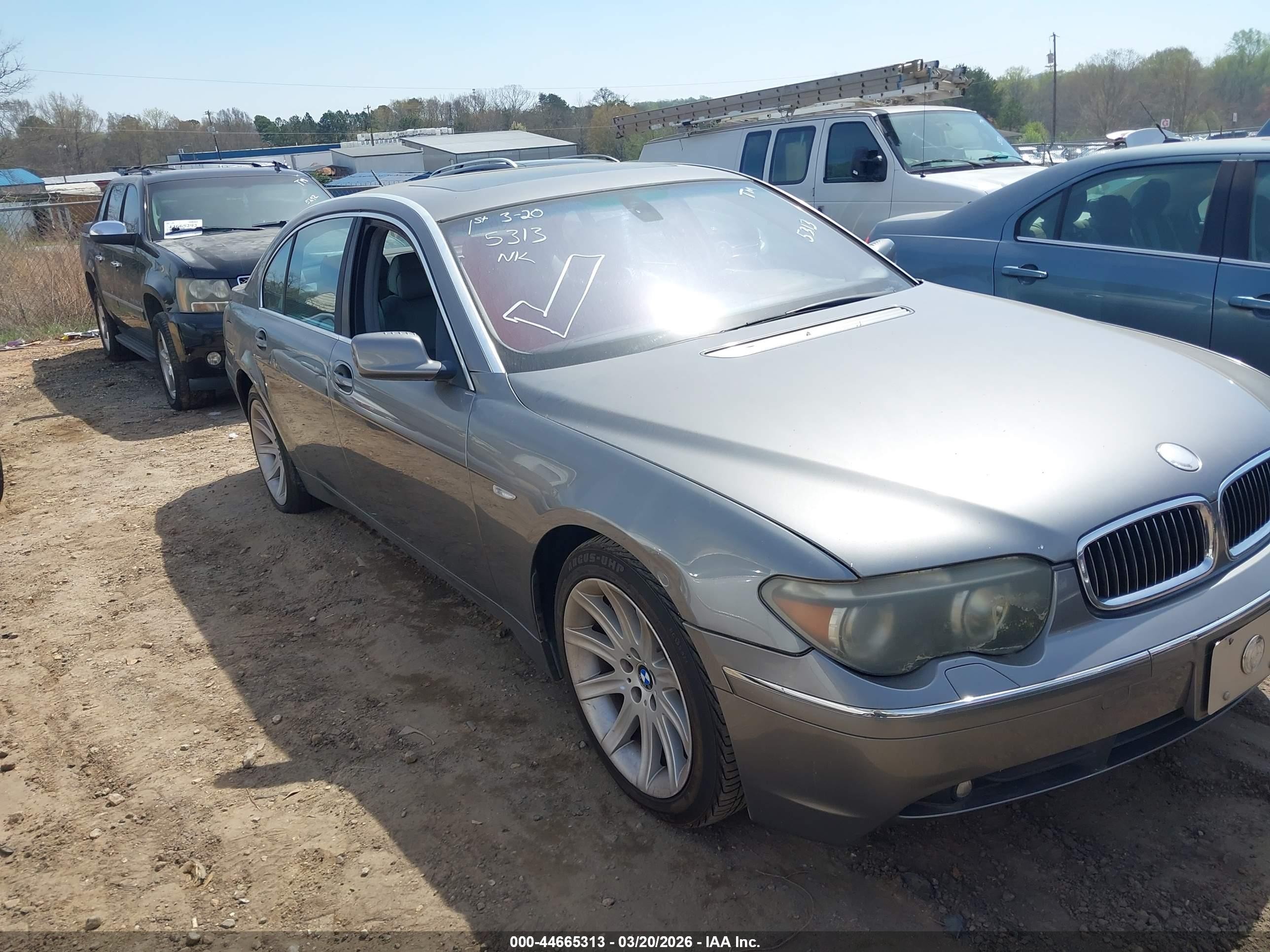 2004 Bmw 745li   Silver vin: WBAGN63534DS55828