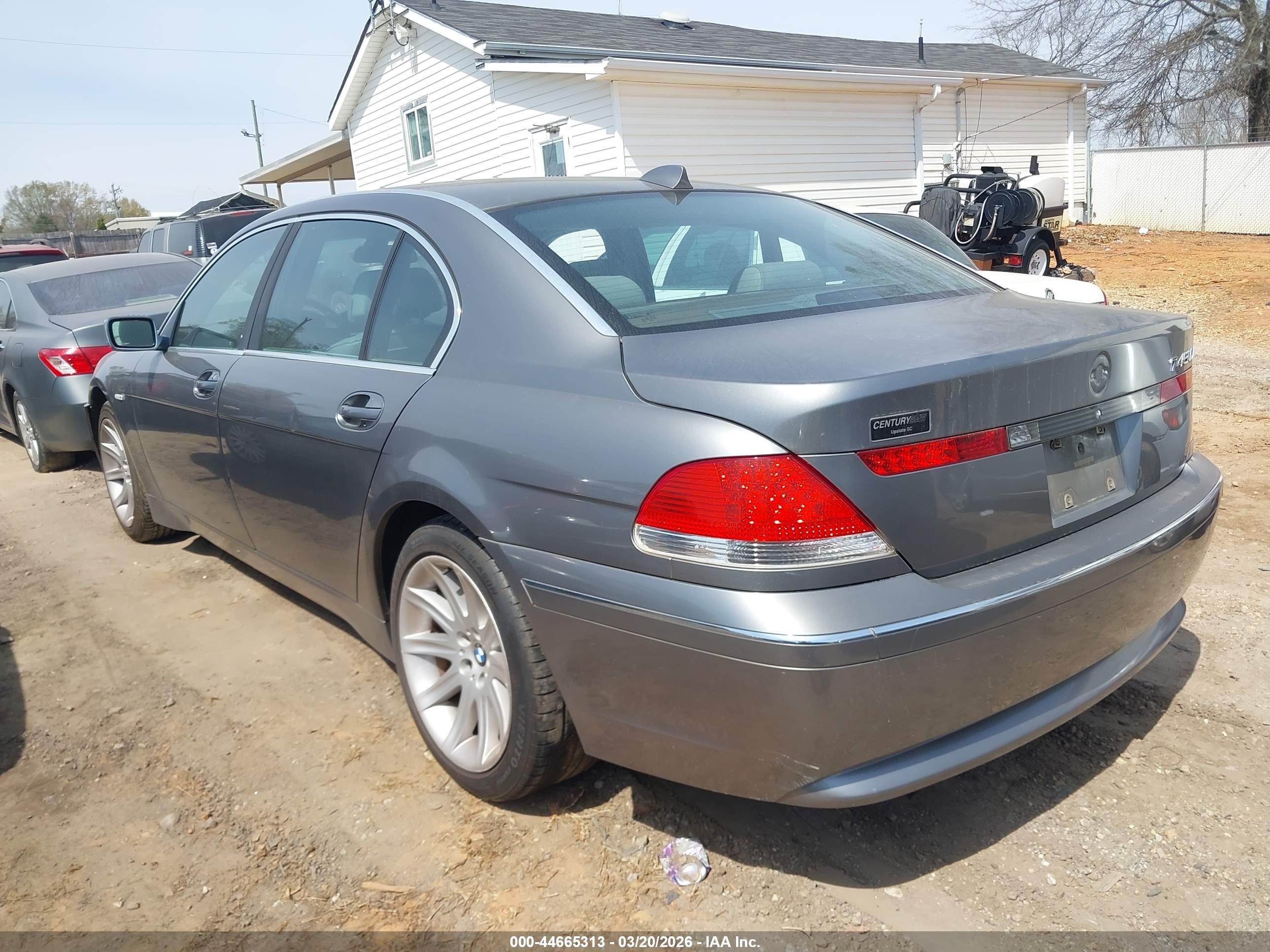 2004 Bmw 745li   Silver vin: WBAGN63534DS55828
