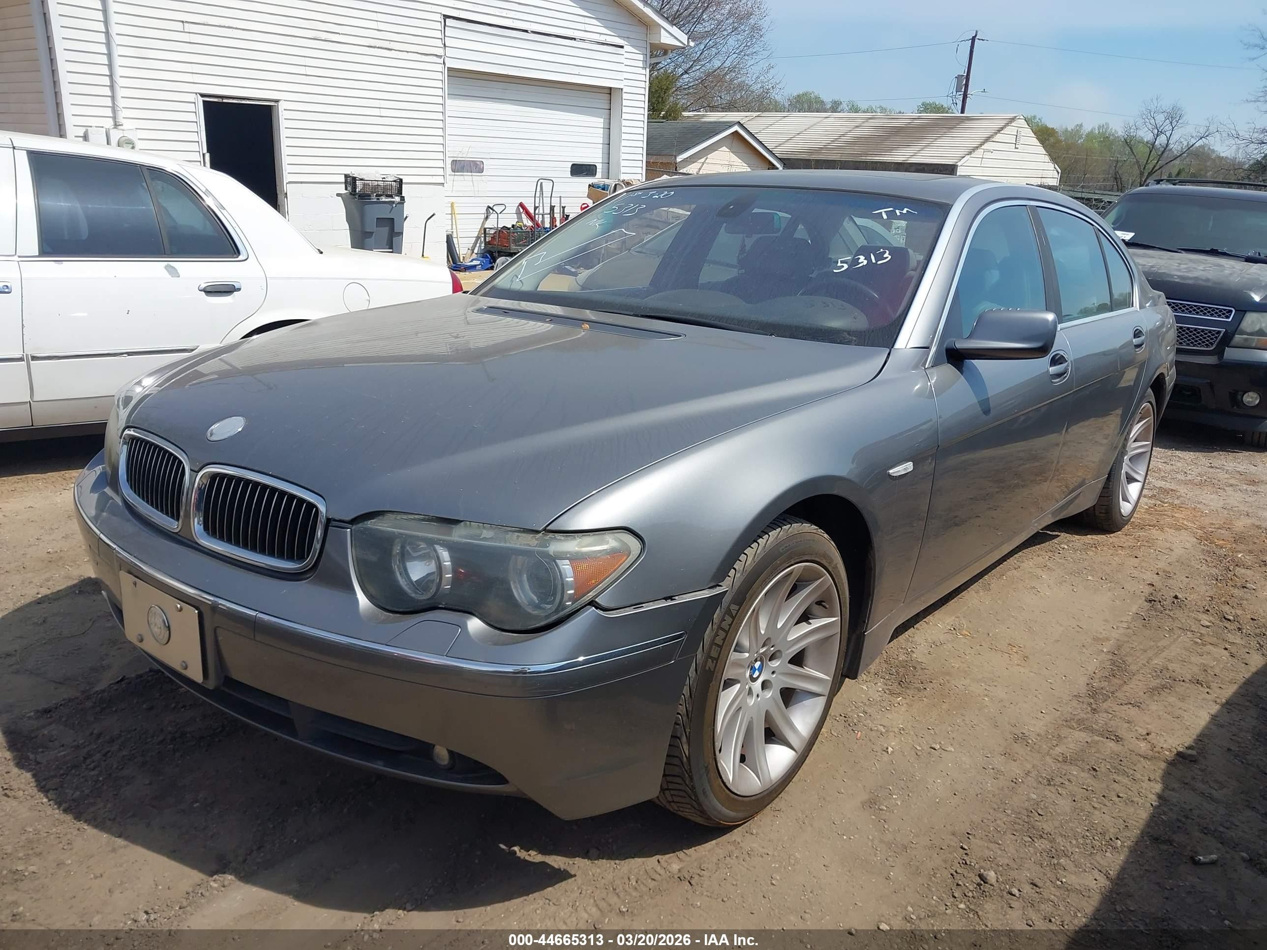2004 Bmw 745li   Silver vin: WBAGN63534DS55828