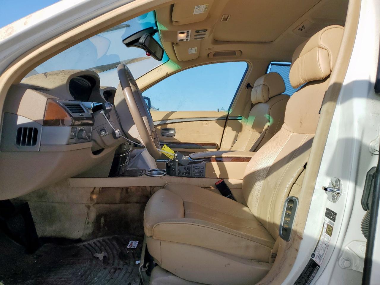 2005 Bmw 745 Li White vin: WBAGN63535DS60562