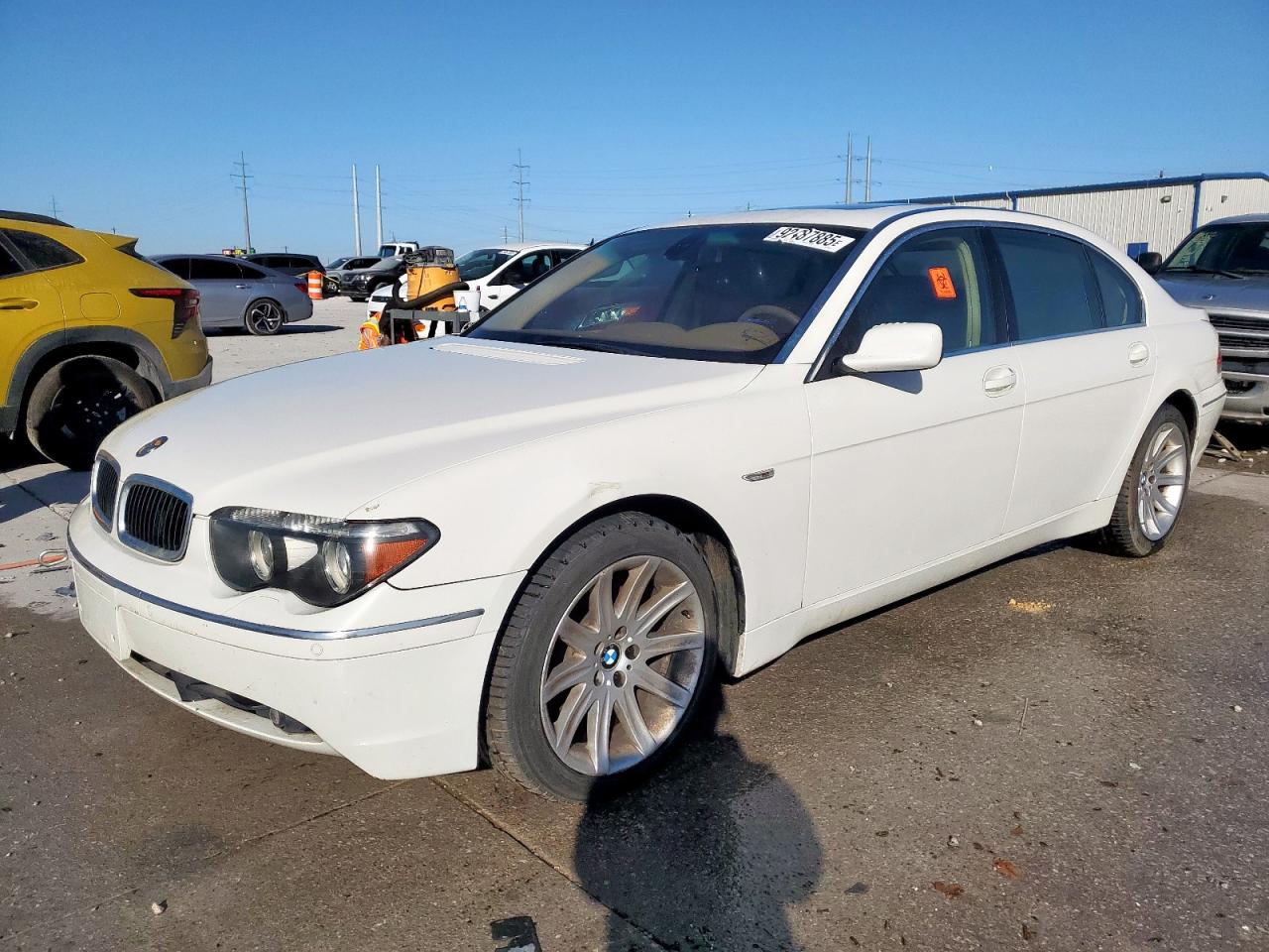 2005 Bmw 745 Li White vin: WBAGN63535DS60562