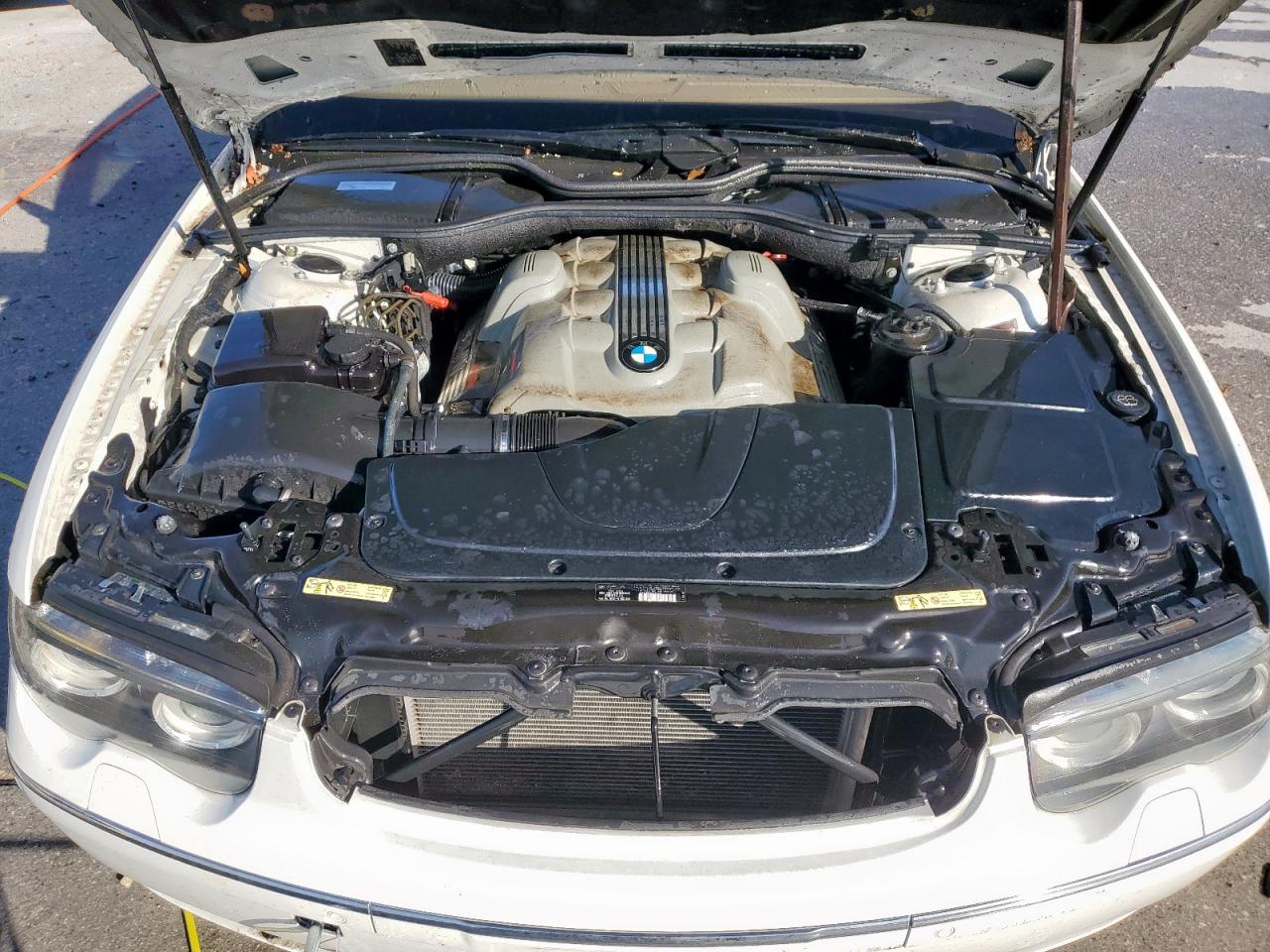 2005 Bmw 745 Li White vin: WBAGN63535DS60562