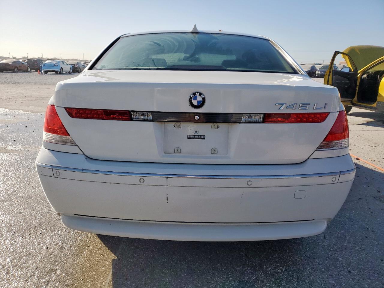 2005 Bmw 745 Li White vin: WBAGN63535DS60562