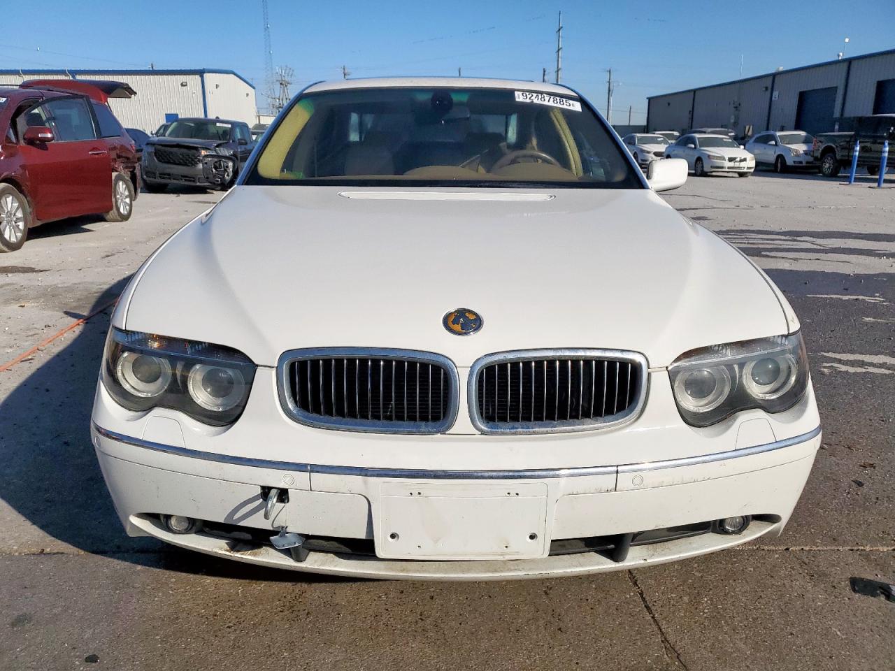 2005 Bmw 745 Li White vin: WBAGN63535DS60562