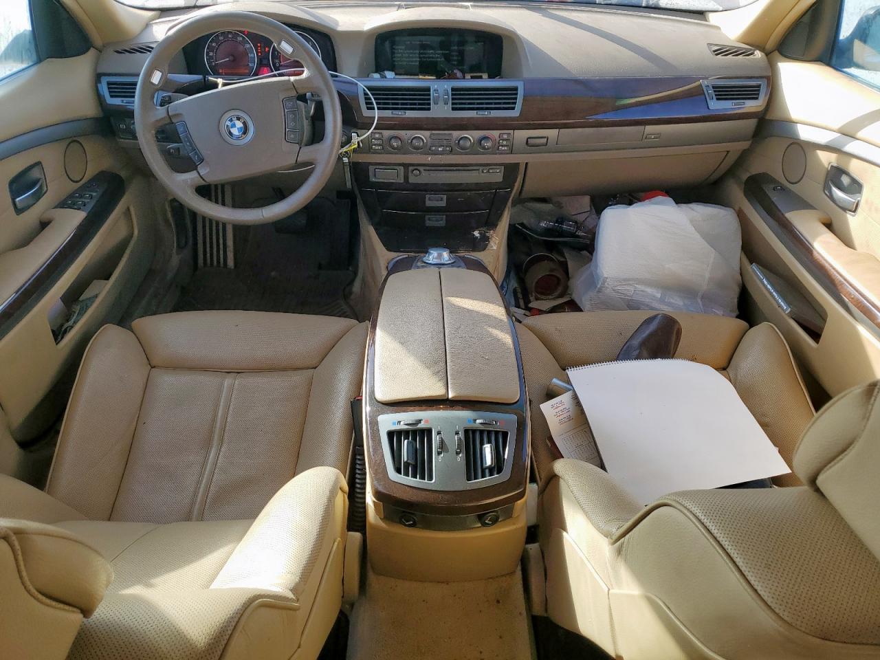 2005 Bmw 745 Li White vin: WBAGN63535DS60562