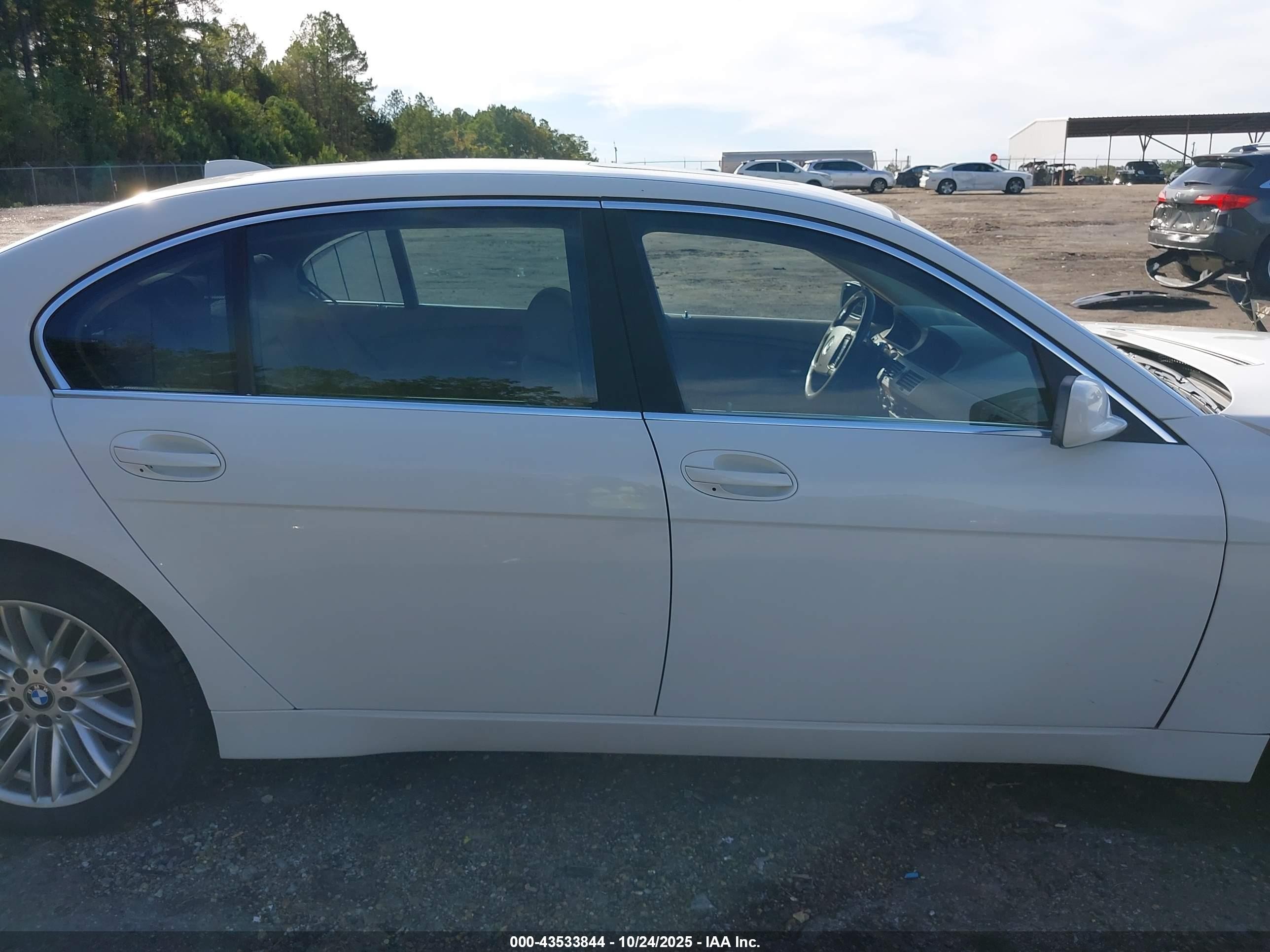 2004 Bmw 745li   Белый vin: WBAGN63544DS54493