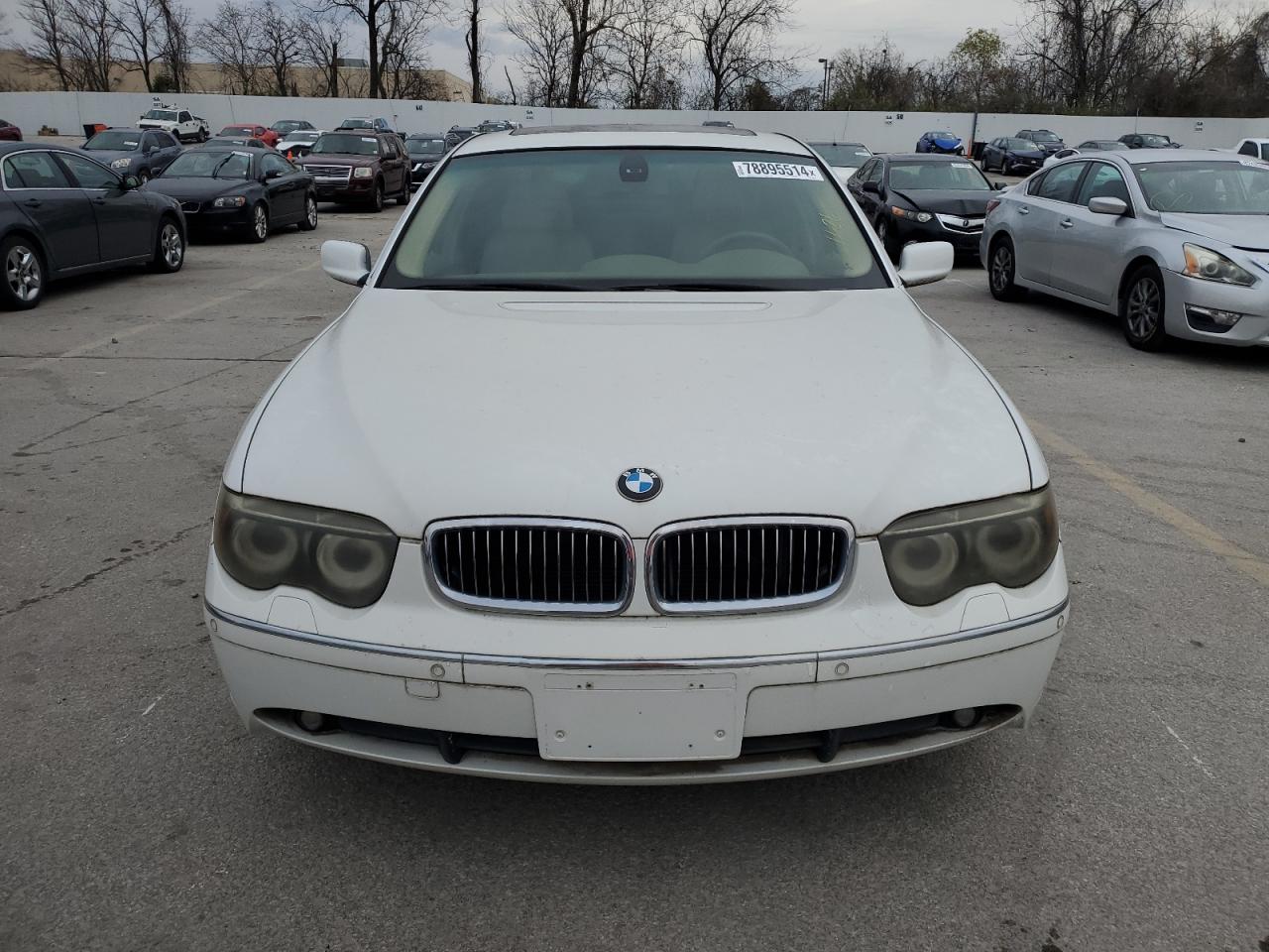 2005 Bmw 745 Li   White vin: WBAGN63545DS58481
