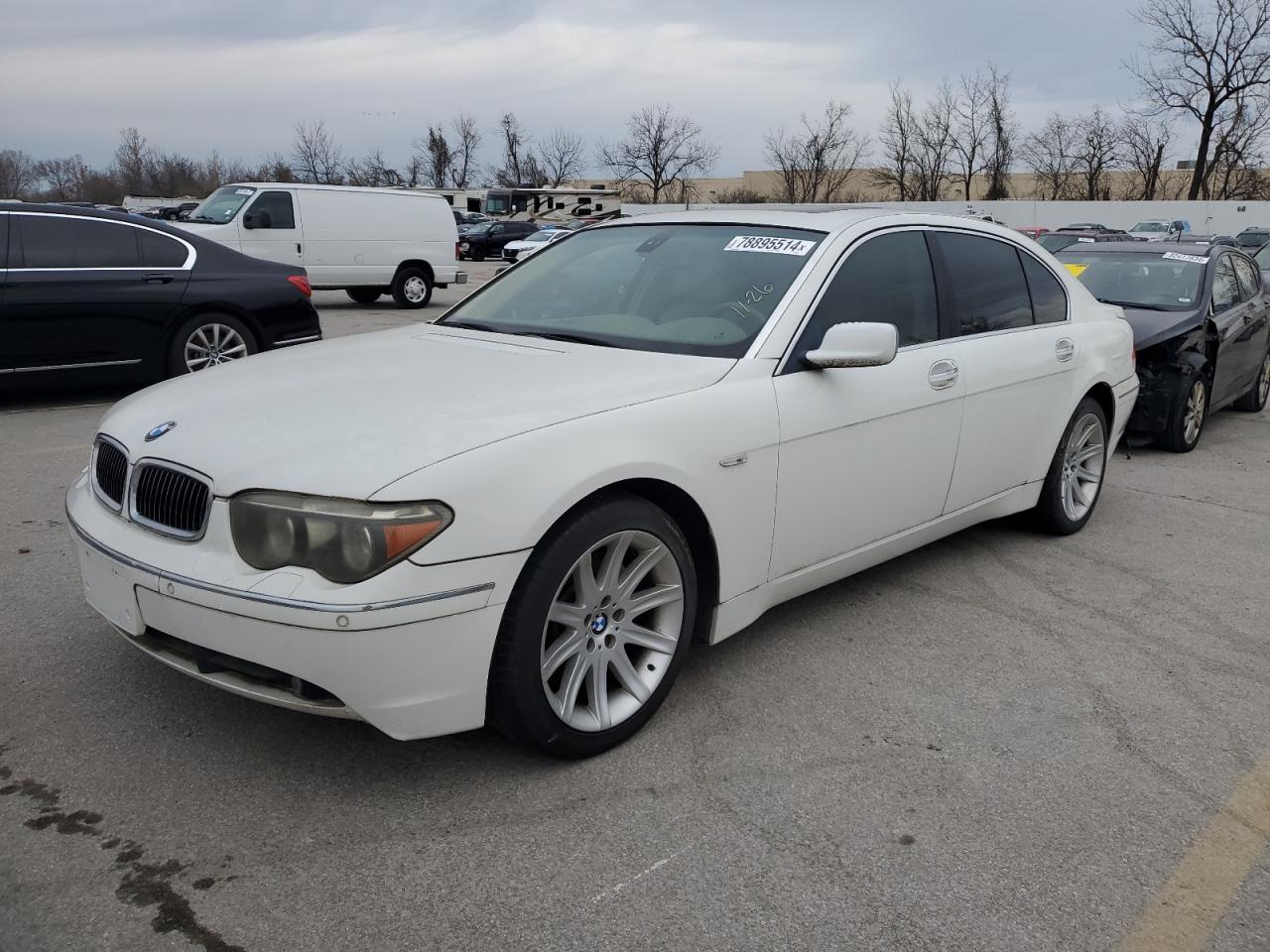 2005 Bmw 745 Li   White vin: WBAGN63545DS58481