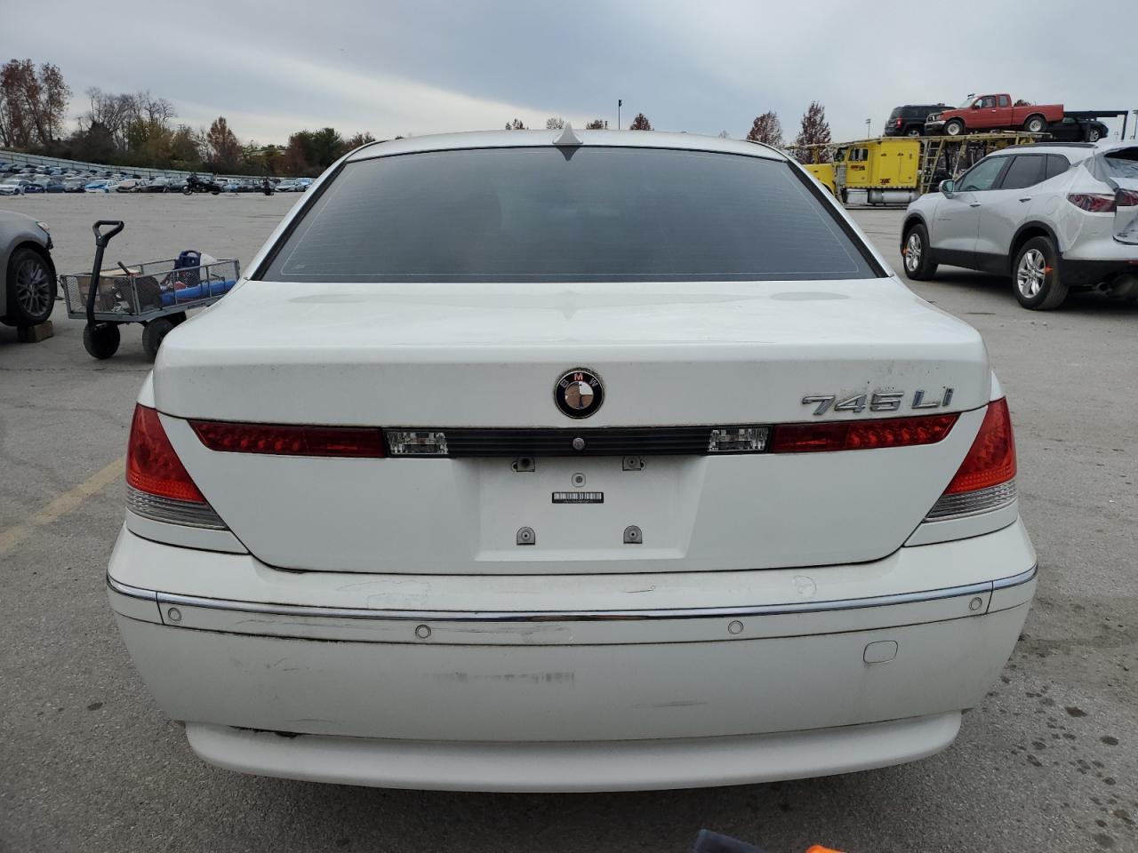 2005 Bmw 745 Li   White vin: WBAGN63545DS58481