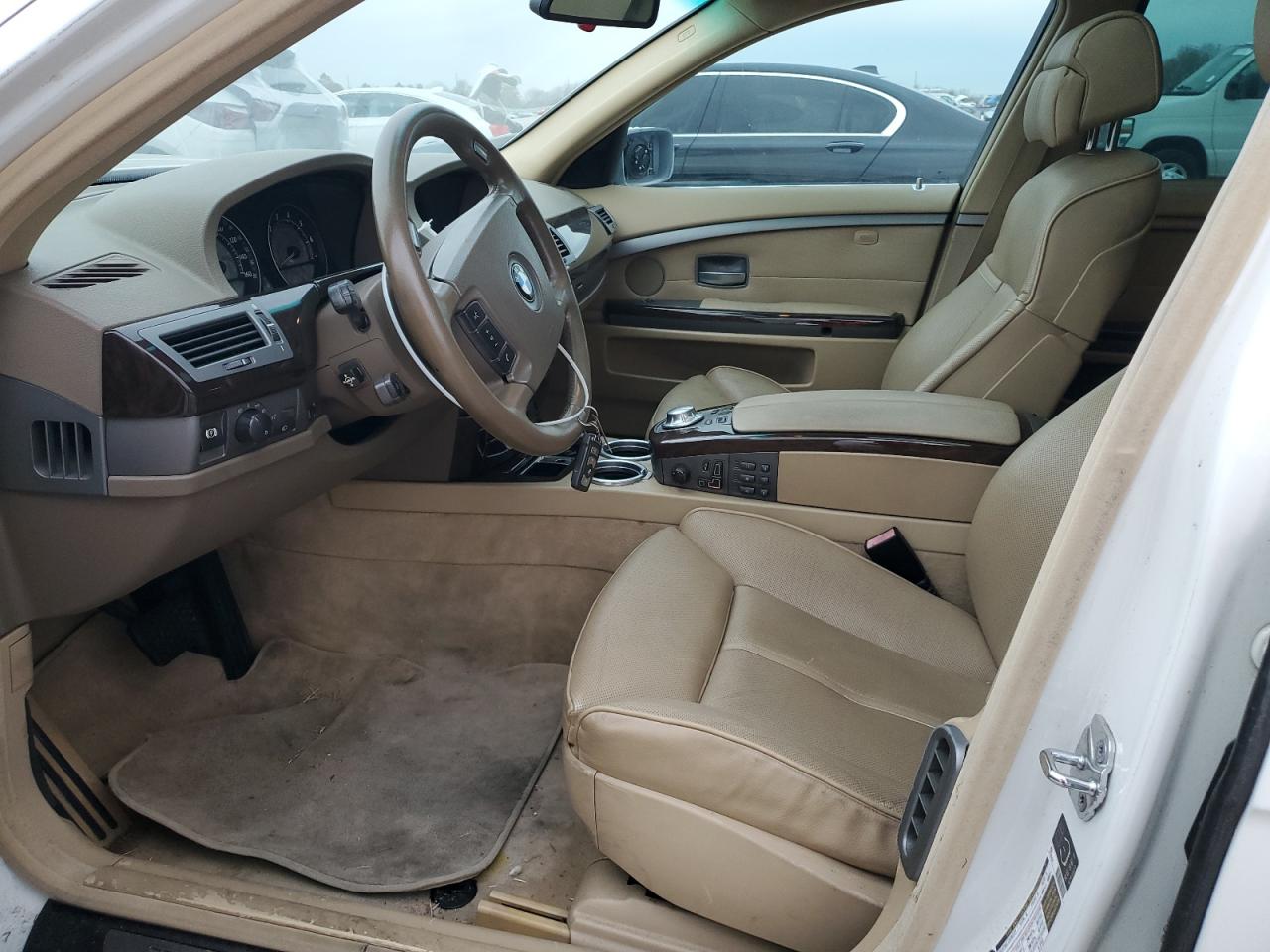 2005 Bmw 745 Li   White vin: WBAGN63545DS58481