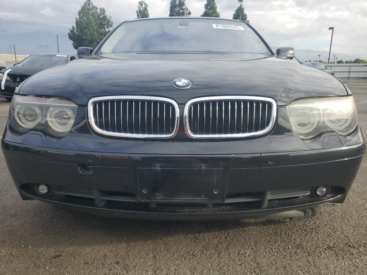 2005 Bmw 745 Li Black vin: WBAGN63545DS60733