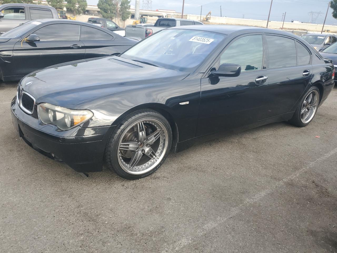 2005 Bmw 745 Li Black vin: WBAGN63545DS60733