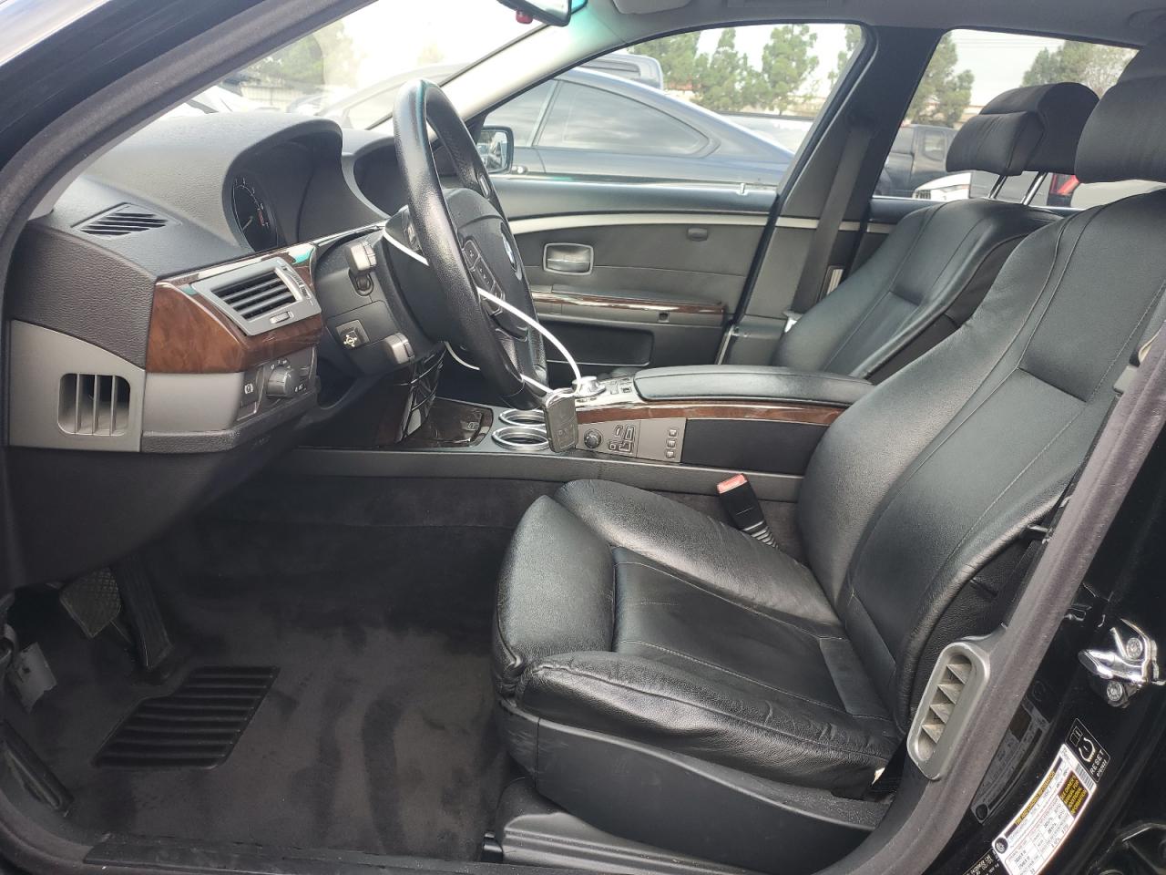 2005 Bmw 745 Li Black vin: WBAGN63545DS60733
