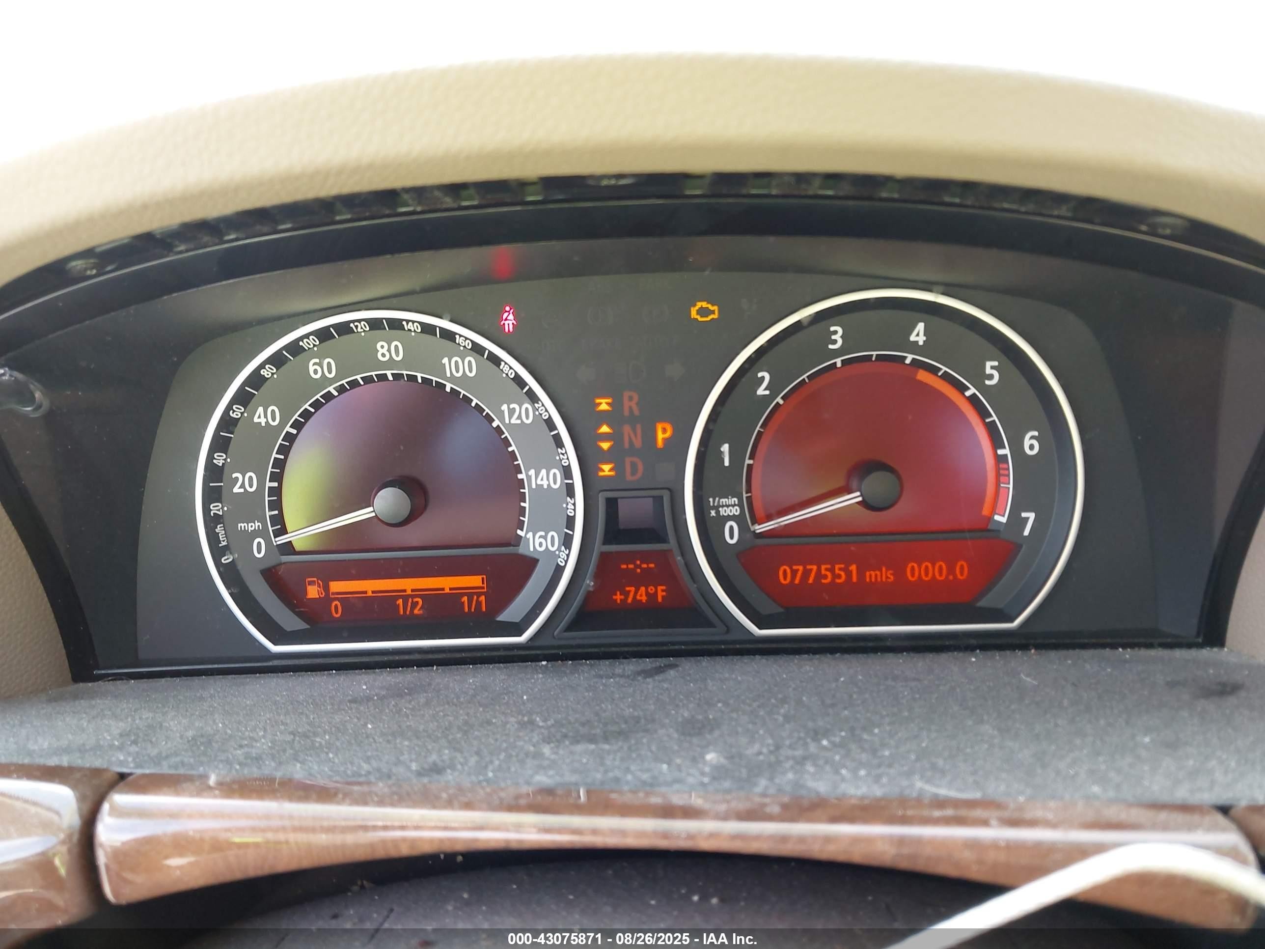 2004 Bmw 745li   Gray vin: WBAGN63554DS52347