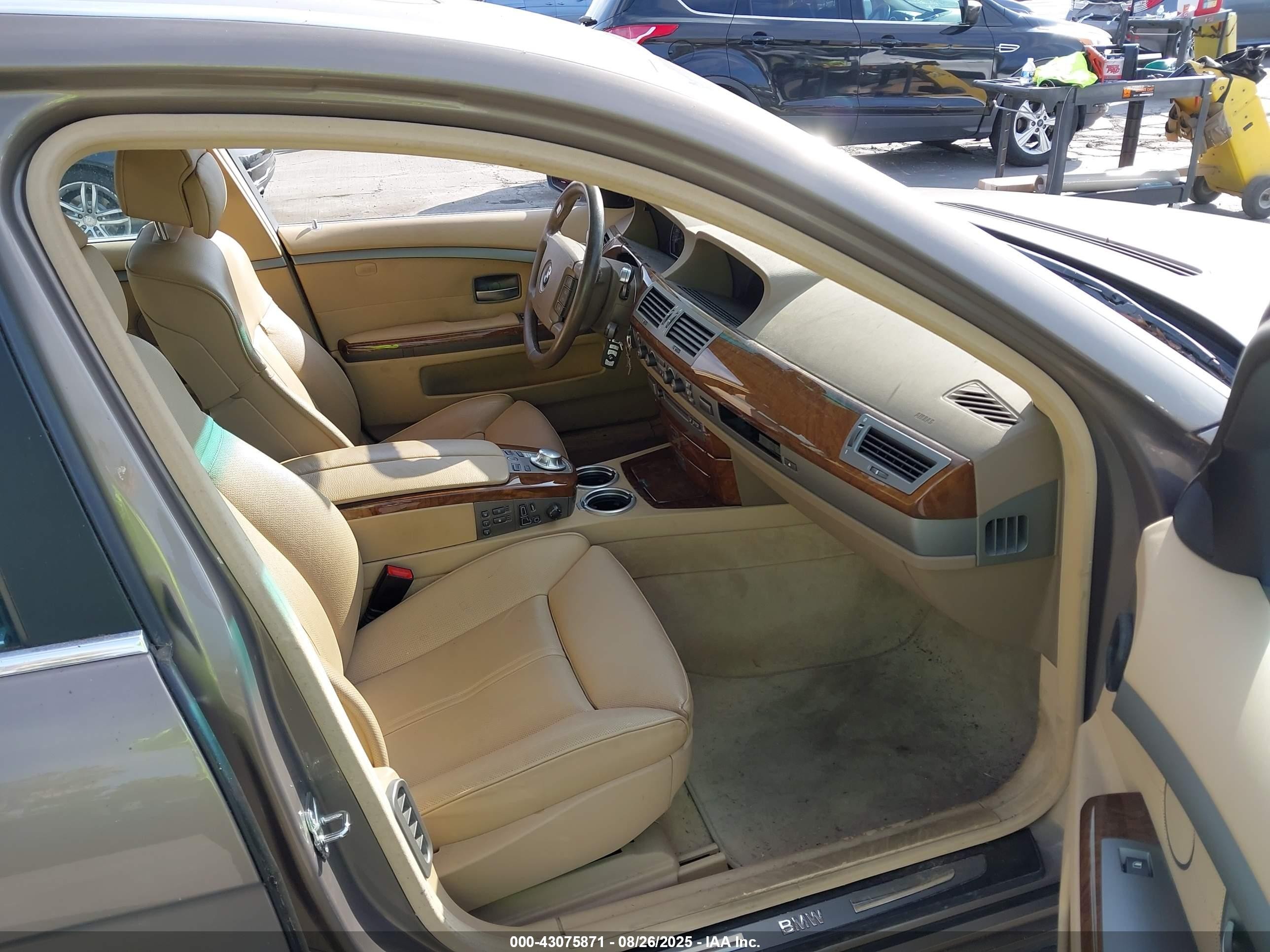 2004 Bmw 745li   Gray vin: WBAGN63554DS52347
