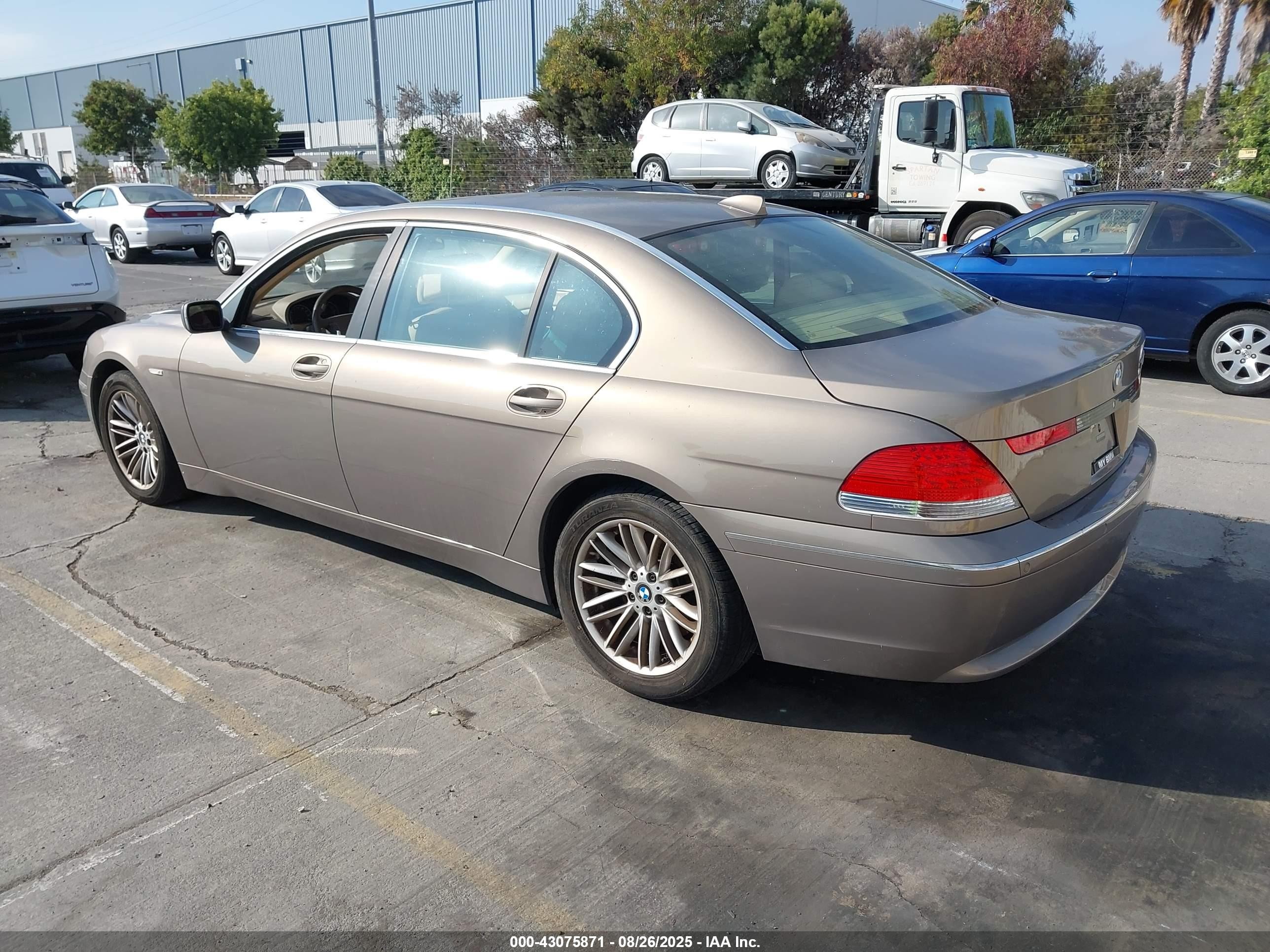 2004 Bmw 745li   Gray vin: WBAGN63554DS52347