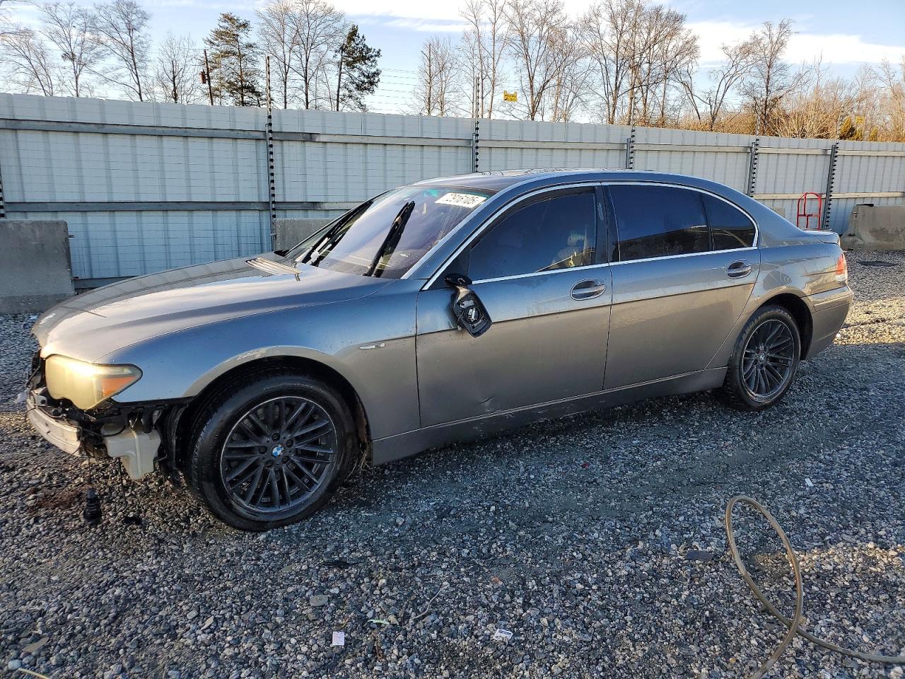 2005 Bmw 745 Li Gray vin: WBAGN63555DS59543
