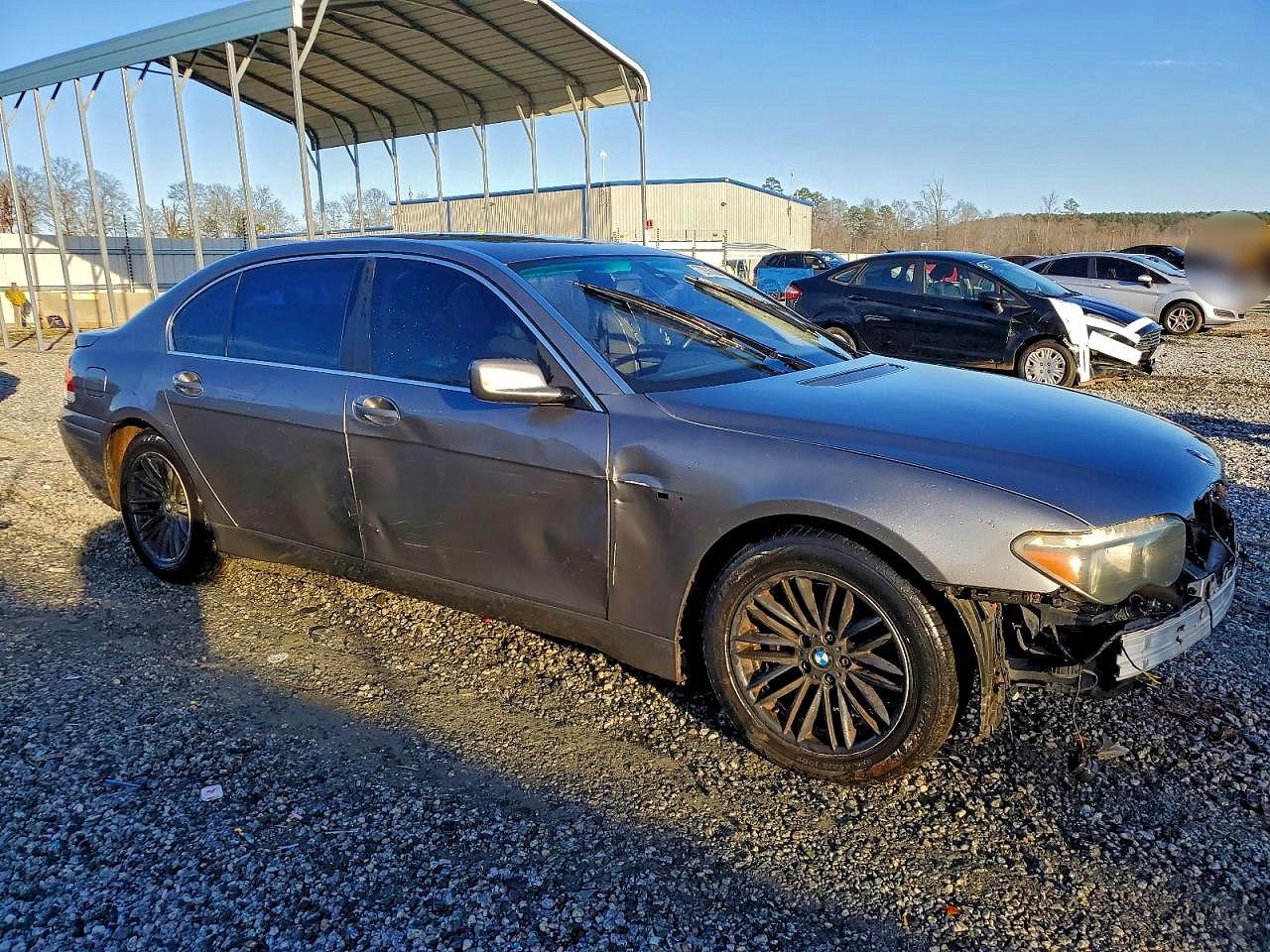 2005 Bmw 745 Li Gray vin: WBAGN63555DS59543