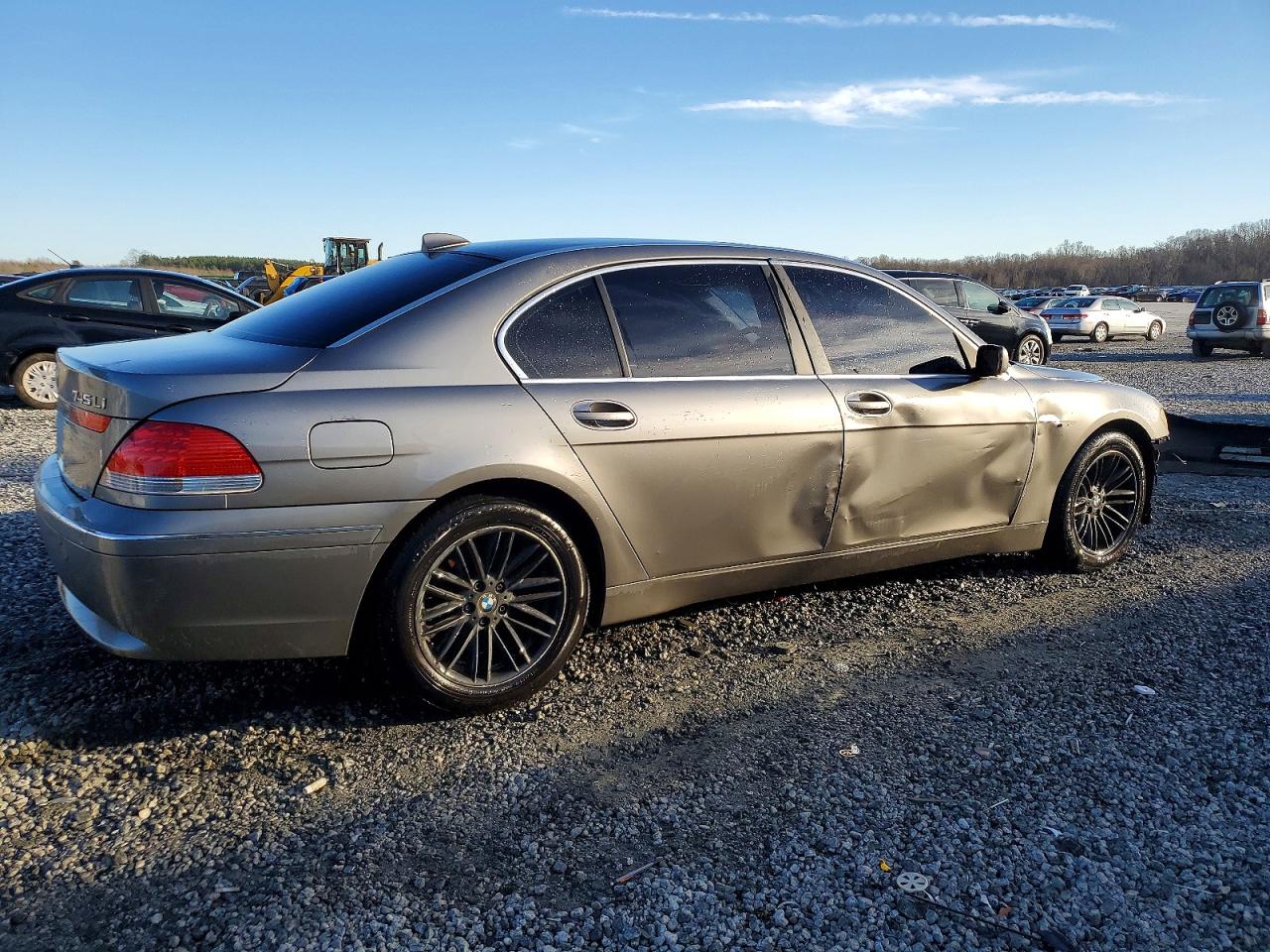 2005 Bmw 745 Li Gray vin: WBAGN63555DS59543