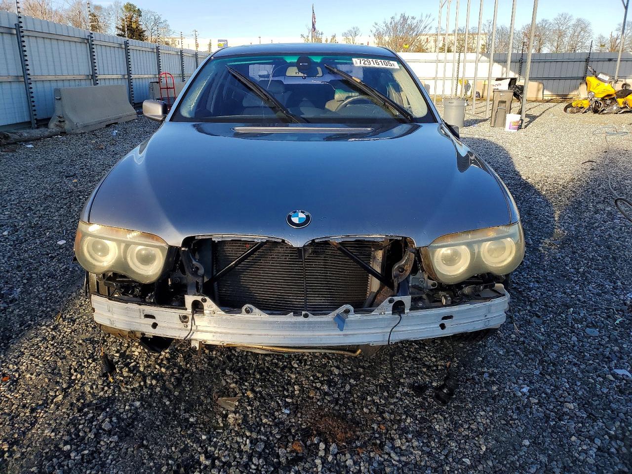 2005 Bmw 745 Li Gray vin: WBAGN63555DS59543